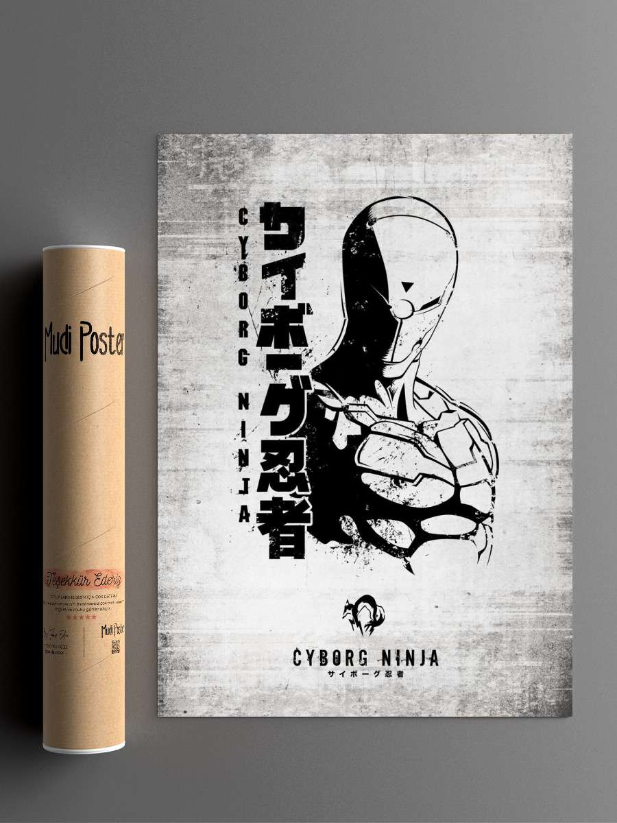 086 Cyborg Ninja Anime Poster Çerçevesiz Yüksek Kalite Anime Duvar Poster