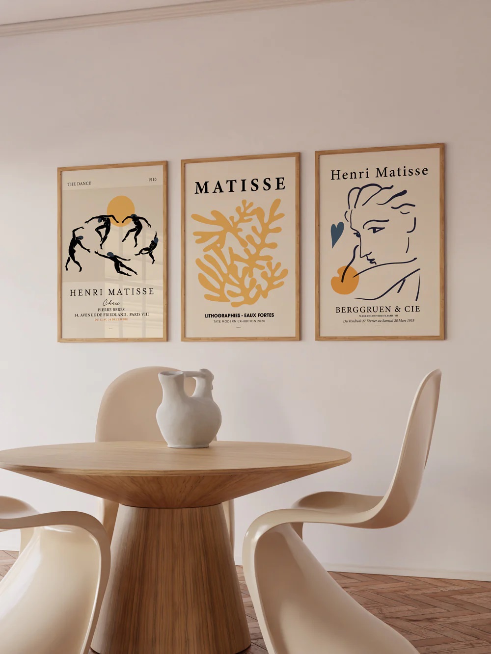 Matisse 3'lü Çerçevesiz Poster Duvar Tablosu Poster Modern Tablo Dekoratif Çerçevesiz Tablo Seti - En İyi Fiyatlarla