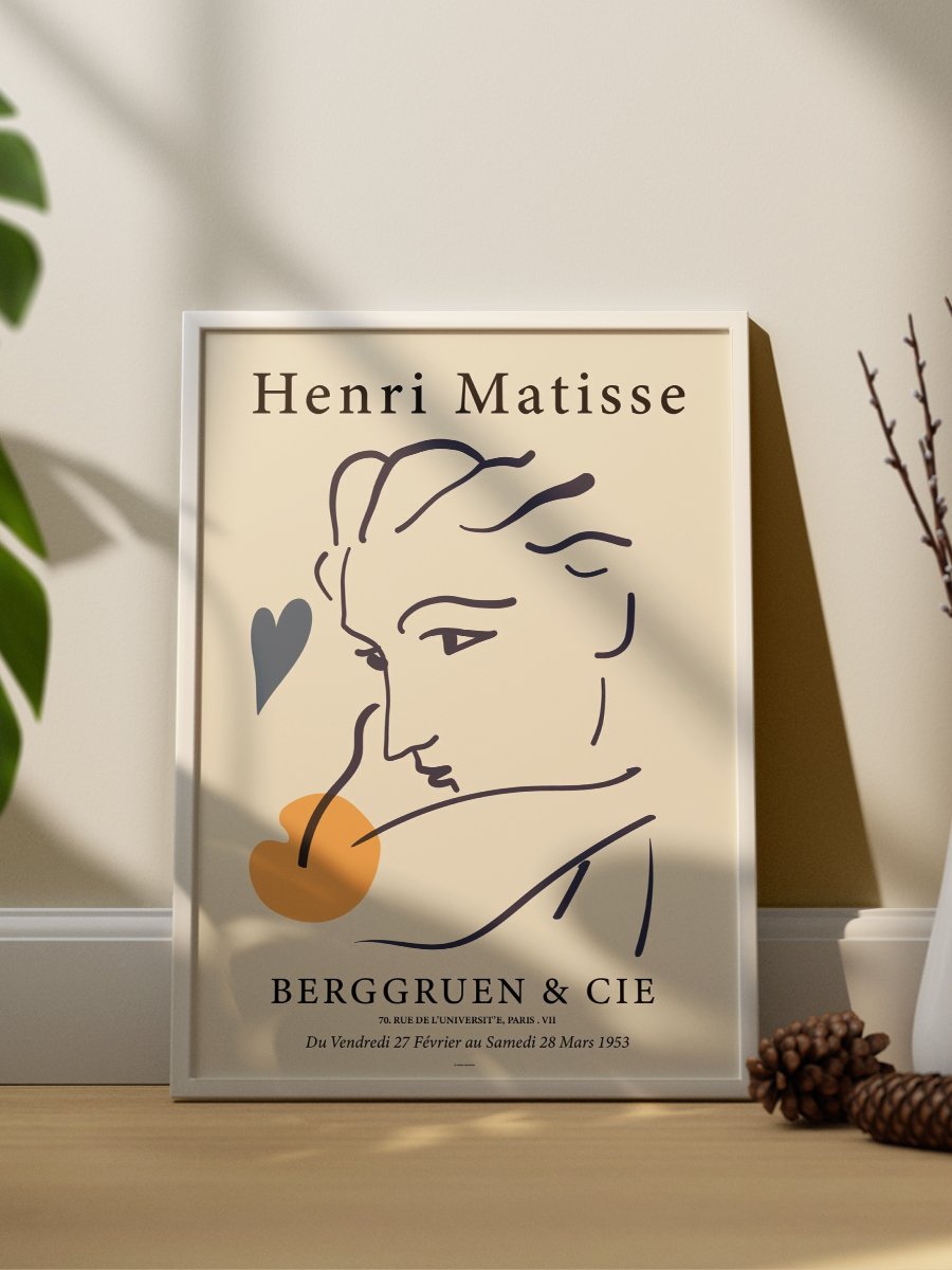Matisse 3'lü Çerçevesiz Poster Duvar Tablosu Poster Modern Tablo Dekoratif Çerçevesiz Tablo Seti