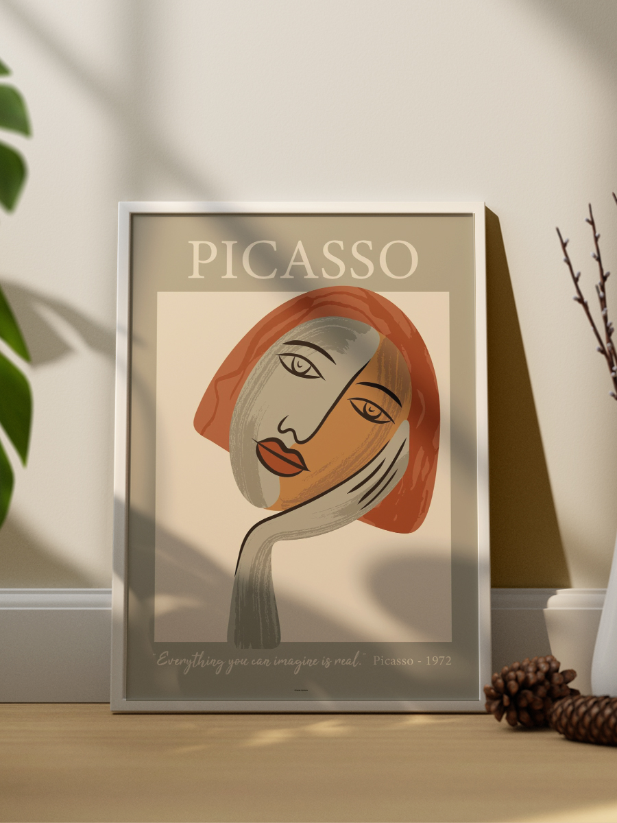 Picasso 2'li Çerçevesiz Poster Duvar Tablosu Poster Modern Tablo Dekoratif Çerçevesiz Tablo Seti