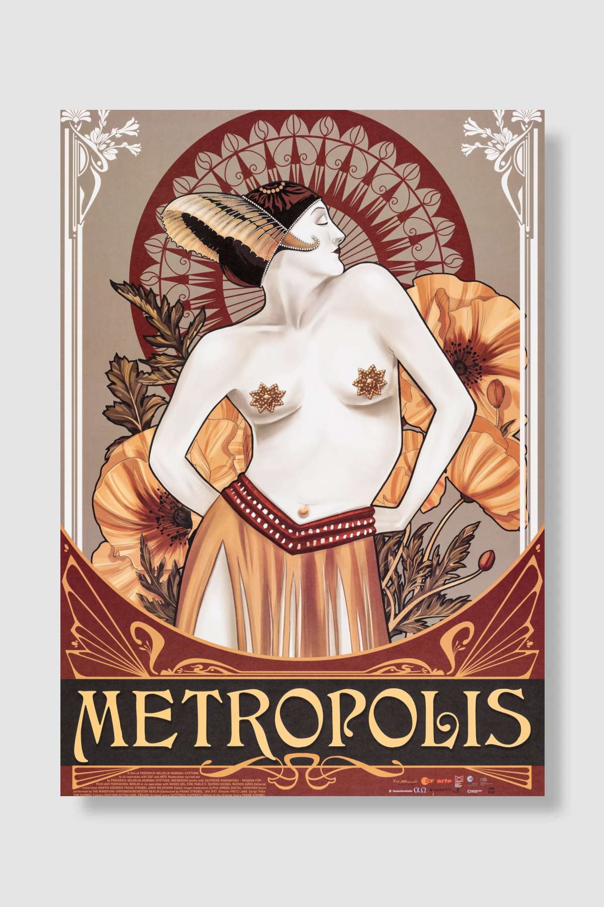 Metropolis Film Poster Çerçevesiz Yüksek Kalite Film Afiş Duvar Poster