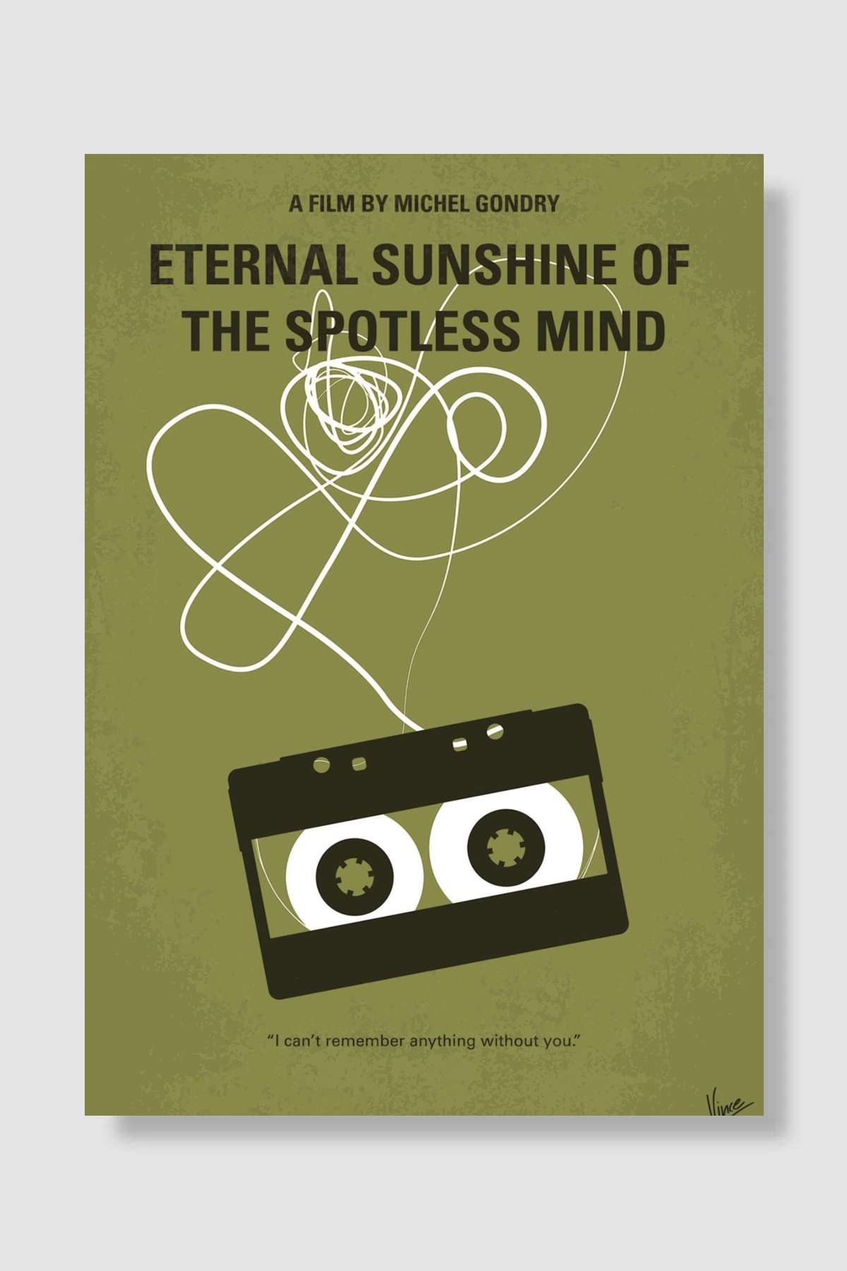 Sil Baştan - Eternal Sunshine of the Spotless Mind Film Poster Çerçevesiz Yüksek Kalite Film Afiş Duvar Poster