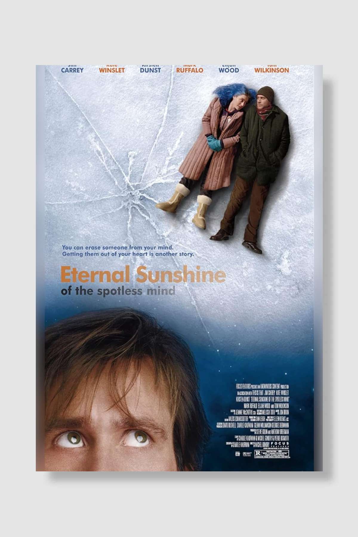 Sil Baştan - Eternal Sunshine of the Spotless Mind Film Poster Çerçevesiz Yüksek Kalite Film Afiş Duvar Poster