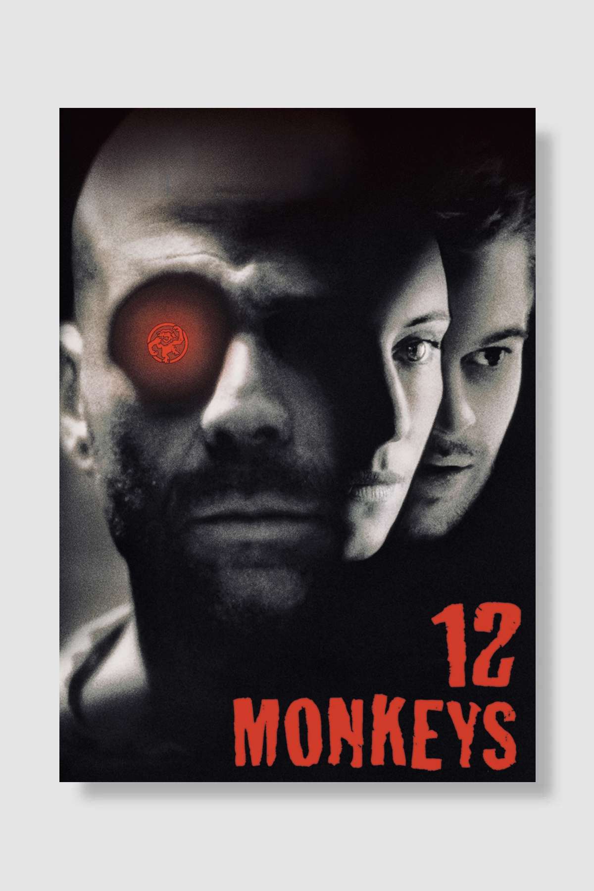 12 Maymun - Twelve Monkeys Film Poster Çerçevesiz Yüksek Kalite Film Afiş Duvar Poster