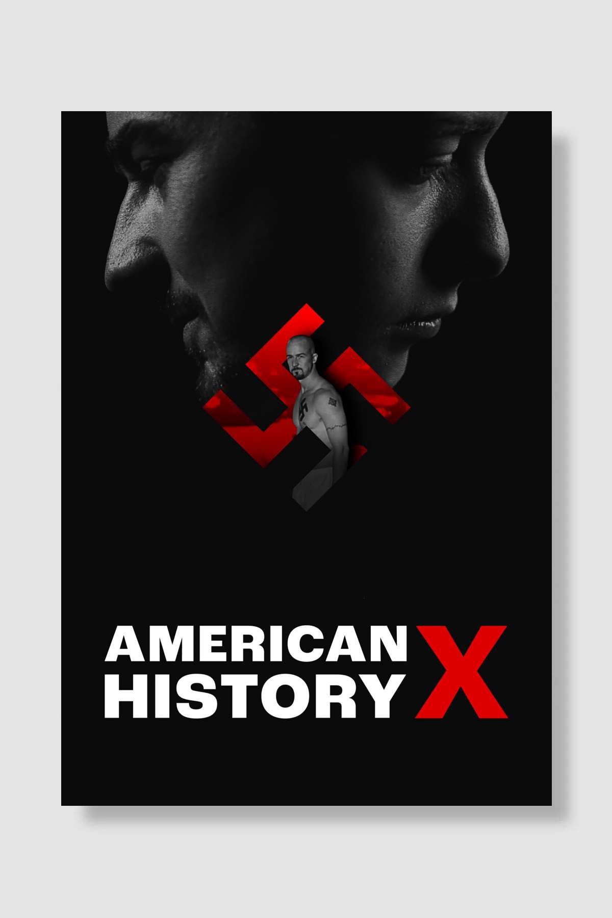 Geçmişin Gölgesinde - American History X Film Poster Çerçevesiz Yüksek Kalite Film Afiş Duvar Poster