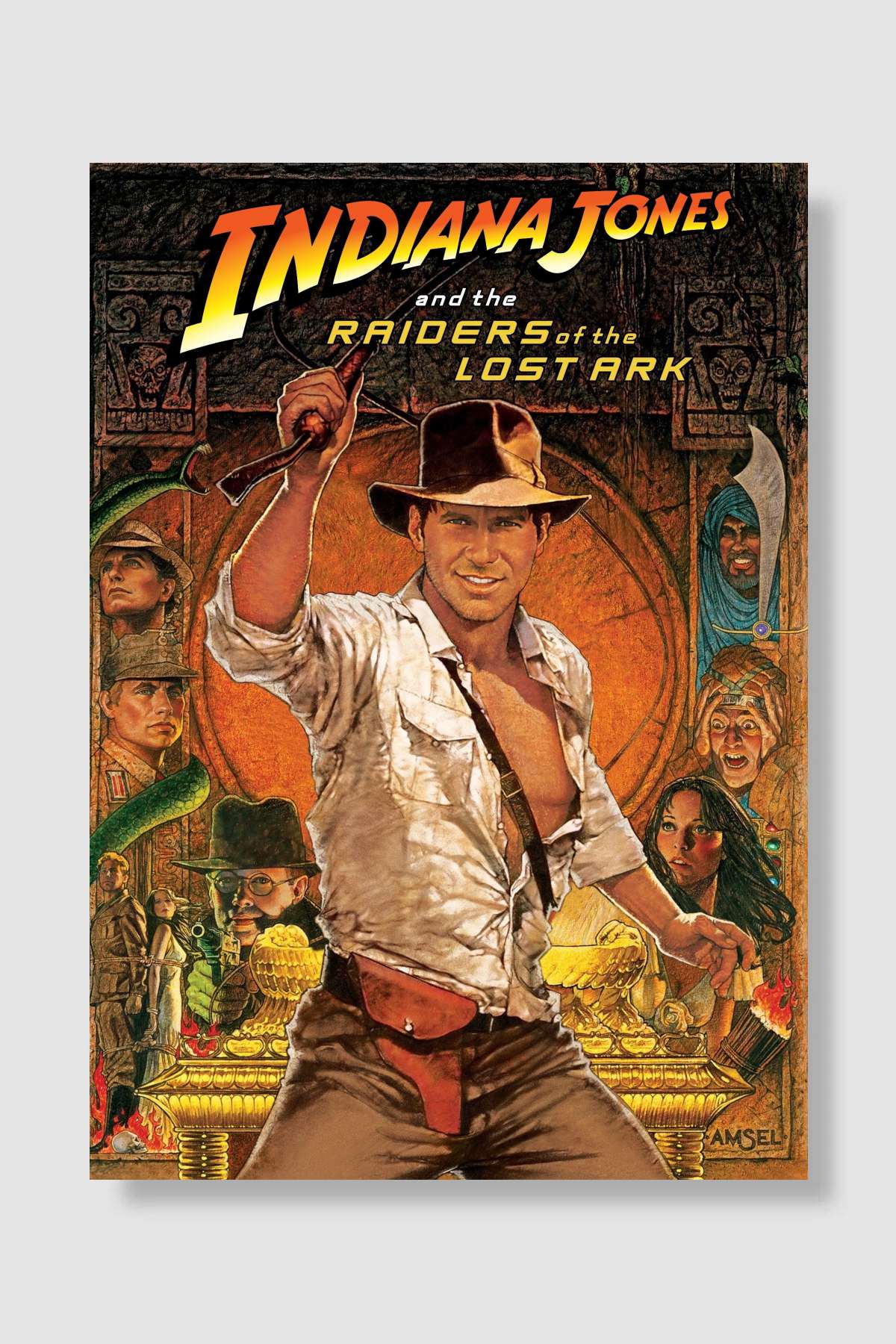 Indiana Jones: Kutsal Hazine Avcıları - Raiders of the Lost Ark Film Poster Çerçevesiz Yüksek Kalite Film Afiş Duvar Poster