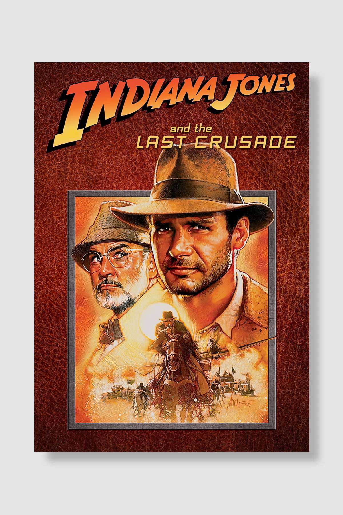 Indiana Jones: Son Macera - Indiana Jones and the Last Crusade Film Poster Çerçevesiz Yüksek Kalite Film Afiş Duvar Poster