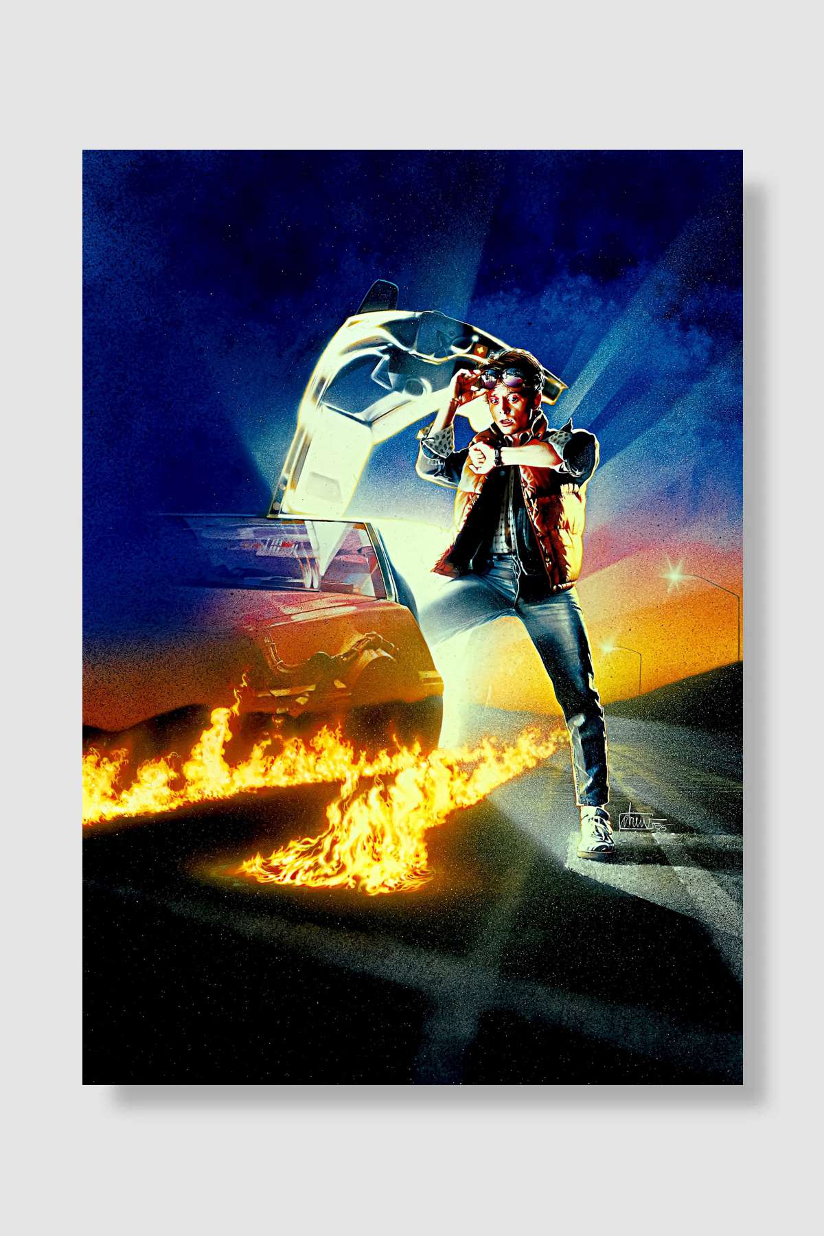 Geleceğe Dönüş - Back to the Future Film Poster Çerçevesiz Yüksek Kalite Film Afiş Duvar Poster