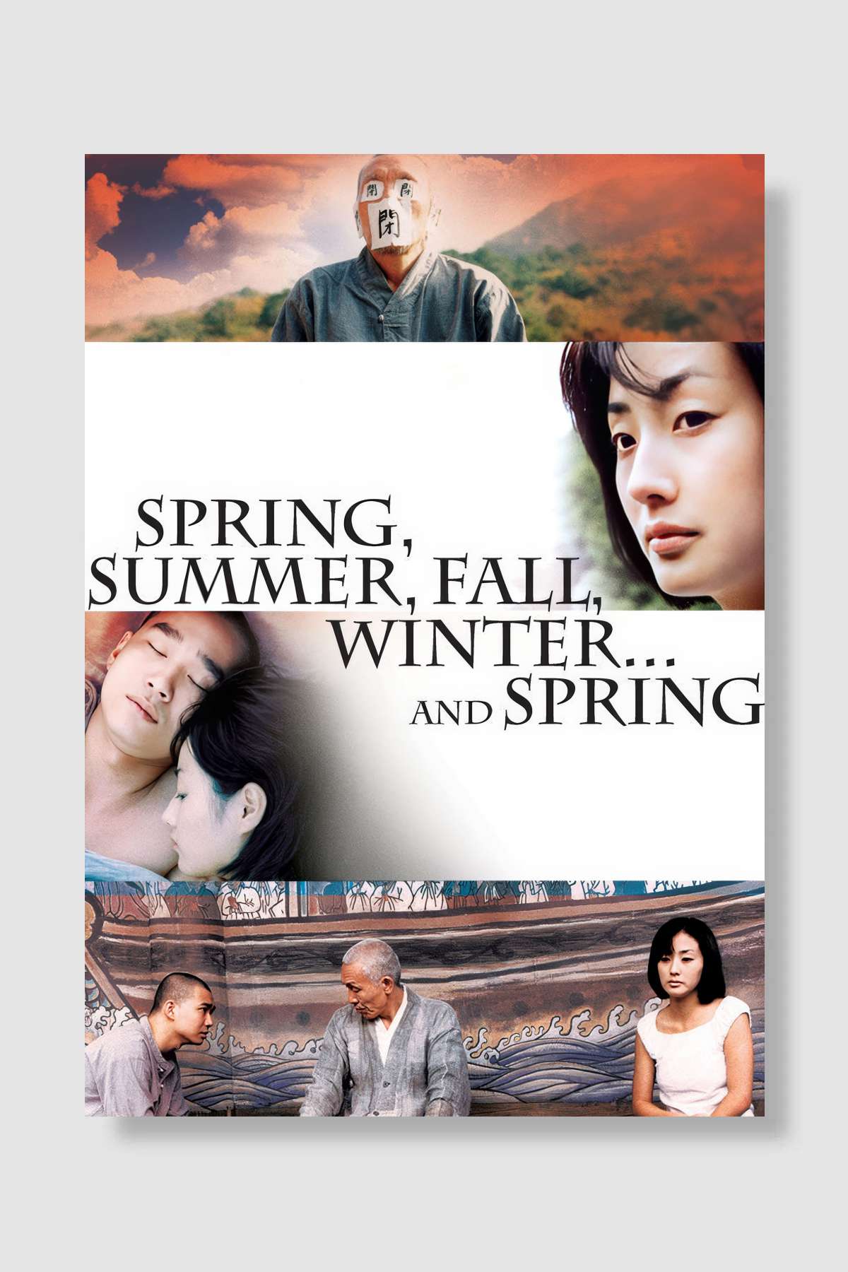 İlkbahar, Yaz, Sonbahar, Kış... Ve İlkbahar - 봄 여름 가을 겨울 그리고 봄 Film Poster Çerçevesiz Yüksek Kalite Film Afiş Duvar Poster