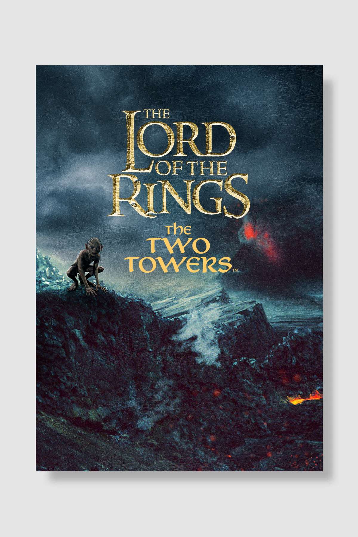 Yüzüklerin Efendisi: İki Kule - The Lord of the Rings: The Two Towers Film Poster Çerçevesiz Yüksek Kalite Film Afiş Duvar Poster - En İyi Fiyatlarla
