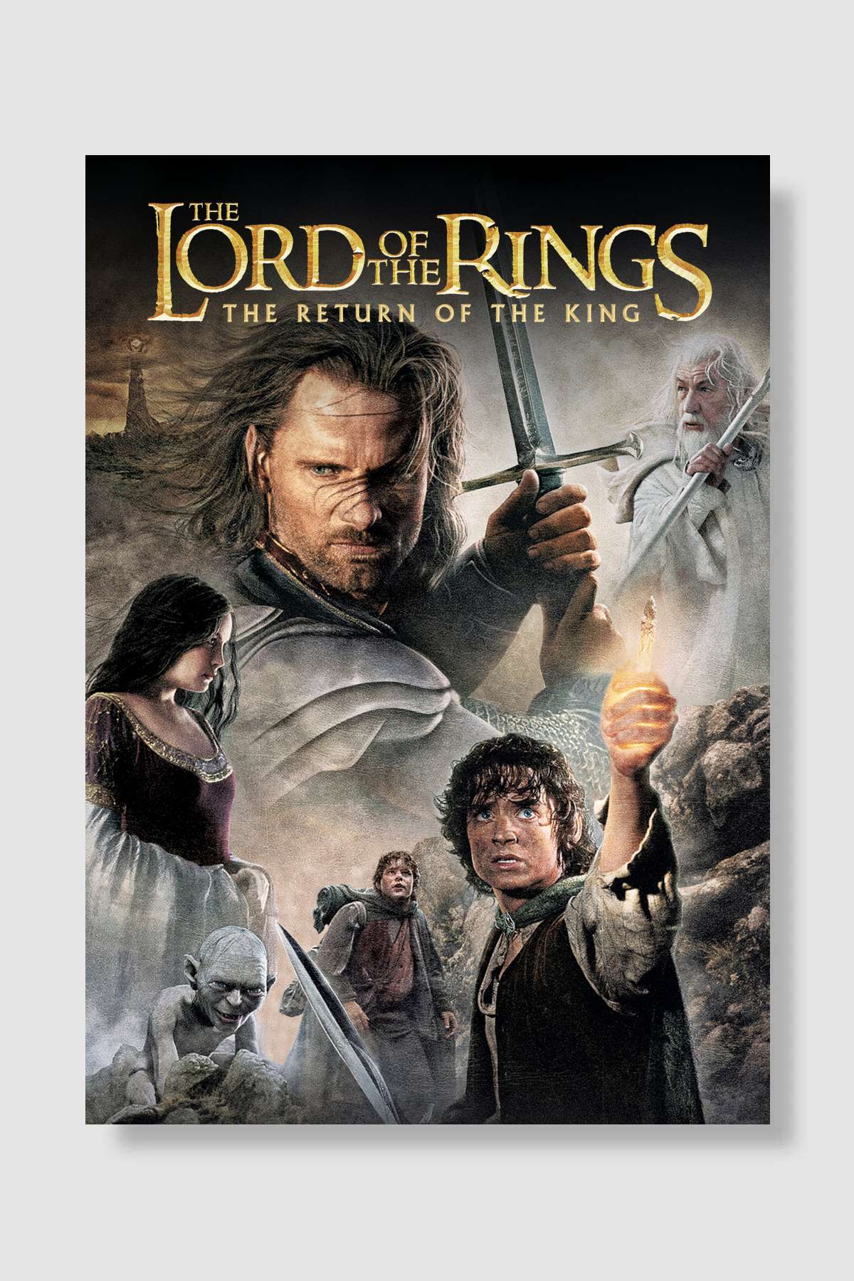 Yüzüklerin Efendisi: Kralın Dönüşü - The Lord of the Rings: The Return of the King Film Poster Çerçevesiz Yüksek Kalite Film Afiş Duvar Poster
