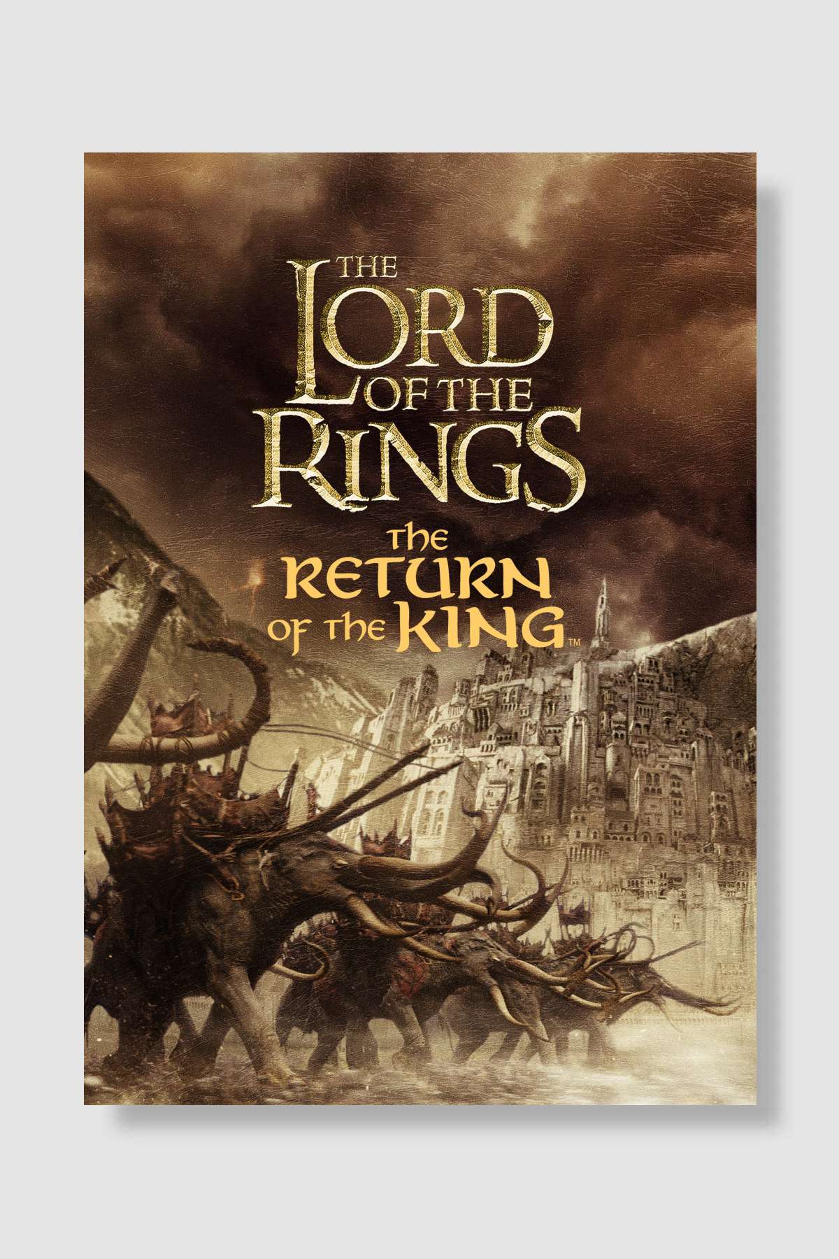 Yüzüklerin Efendisi: Kralın Dönüşü - The Lord of the Rings: The Return of the King Film Poster Çerçevesiz Yüksek Kalite Film Afiş Duvar Poster
