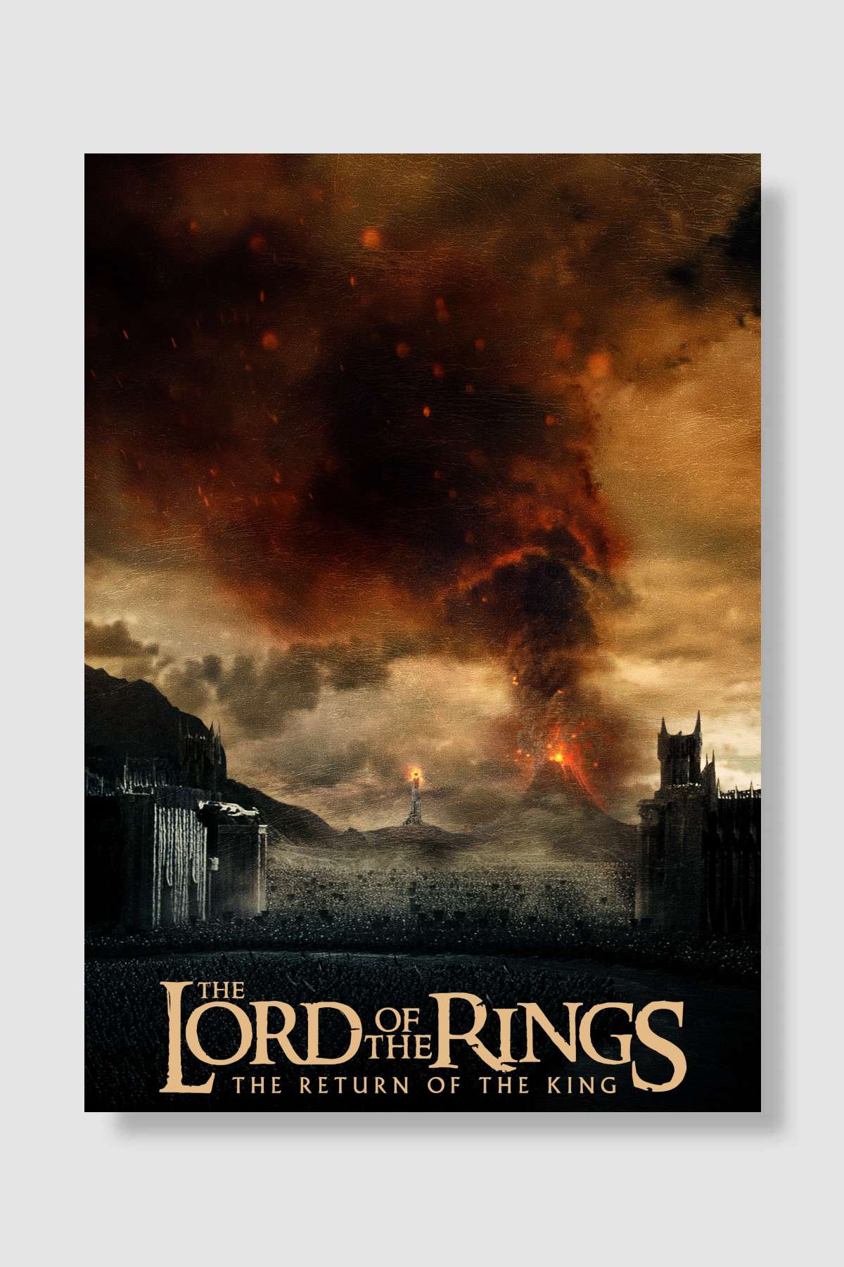 Yüzüklerin Efendisi: Kralın Dönüşü - The Lord of the Rings: The Return of the King Film Poster Çerçevesiz Yüksek Kalite Film Afiş Duvar Poster