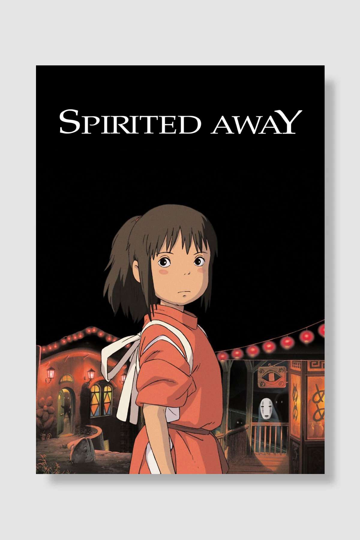 Ruhların Kaçışı - 千と千尋の神隠し Film Poster Çerçevesiz Yüksek Kalite Film Afiş Duvar Poster