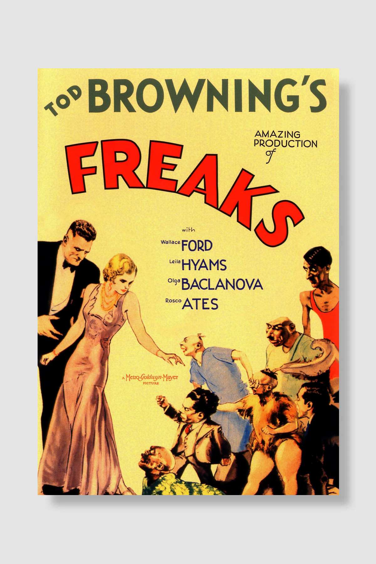 Hilkat Garibeleri - Freaks Film Poster Çerçevesiz Yüksek Kalite Film Afiş Duvar Poster