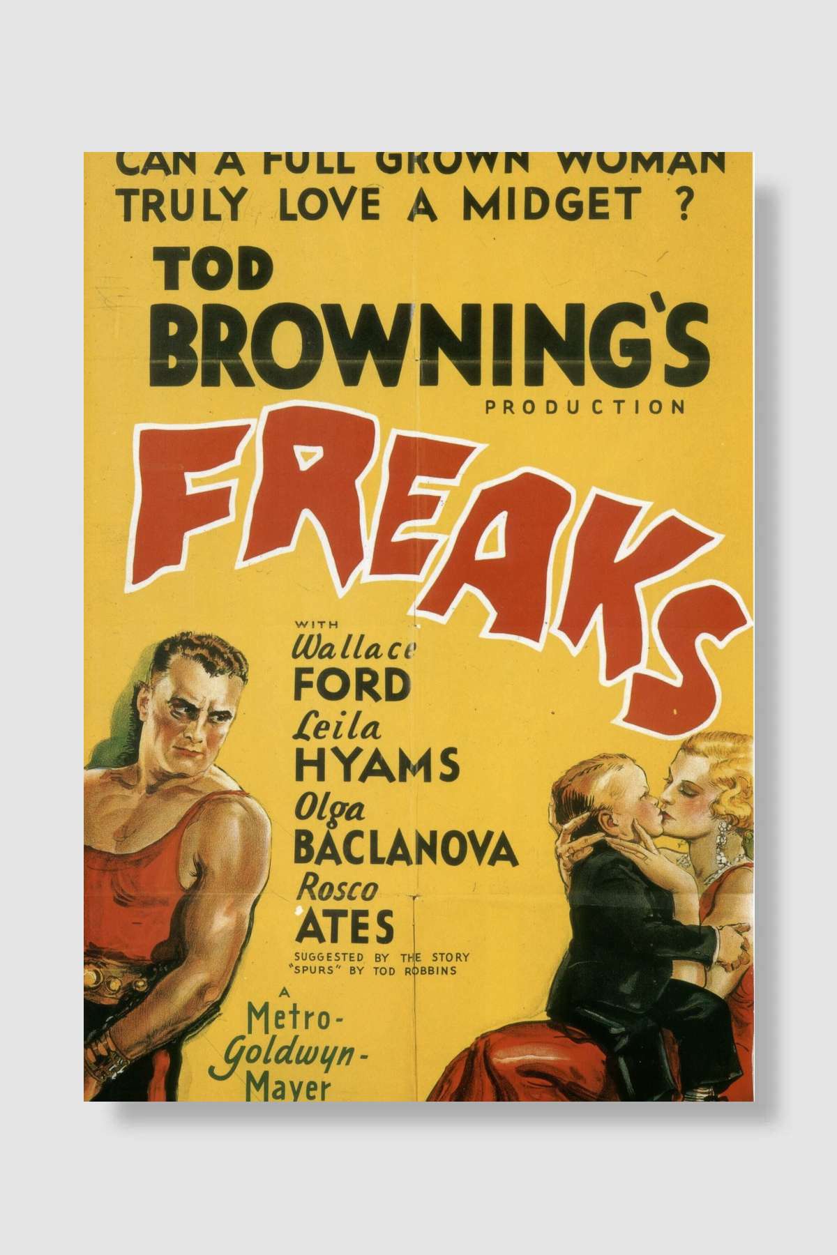 Hilkat Garibeleri - Freaks Film Poster Çerçevesiz Yüksek Kalite Film Afiş Duvar Poster