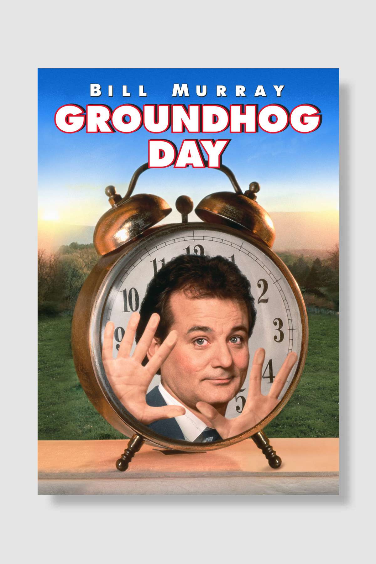 Bugün Aslında Dündü - Groundhog Day Film Poster Çerçevesiz Yüksek Kalite Film Afiş Duvar Poster