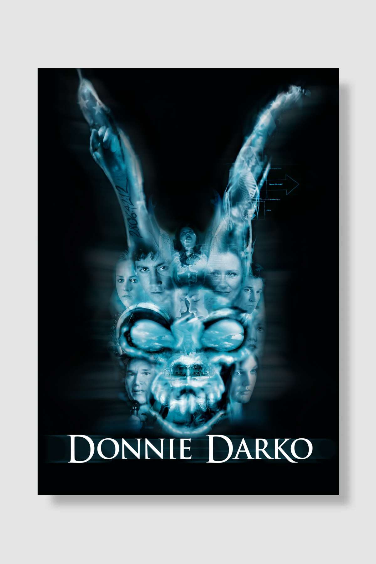 Karanlık Yolculuk - Donnie Darko Film Poster Çerçevesiz Yüksek Kalite Film Afiş Duvar Poster