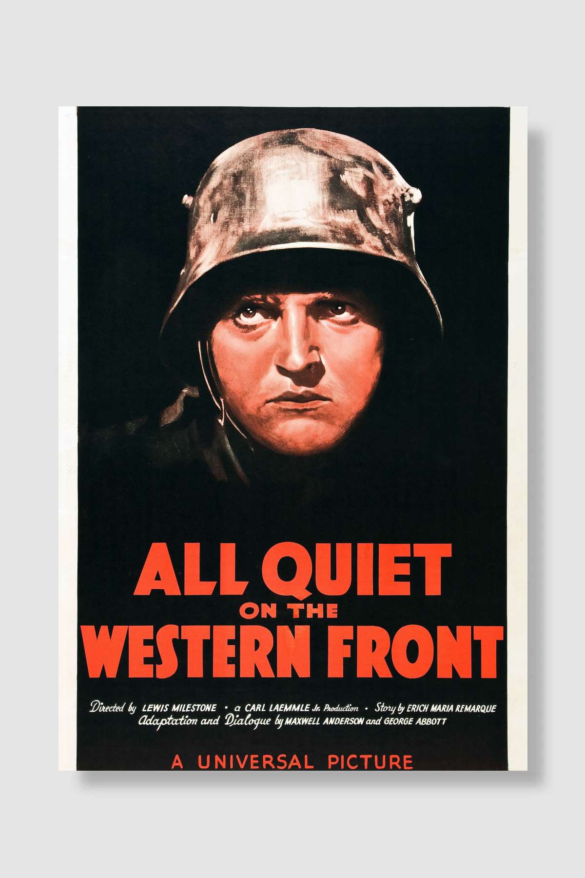 Batı Cephesinde Yeni Bir Şey Yok - All Quiet on the Western Front Film Poster Çerçevesiz Yüksek Kalite Film Afiş Duvar Poster