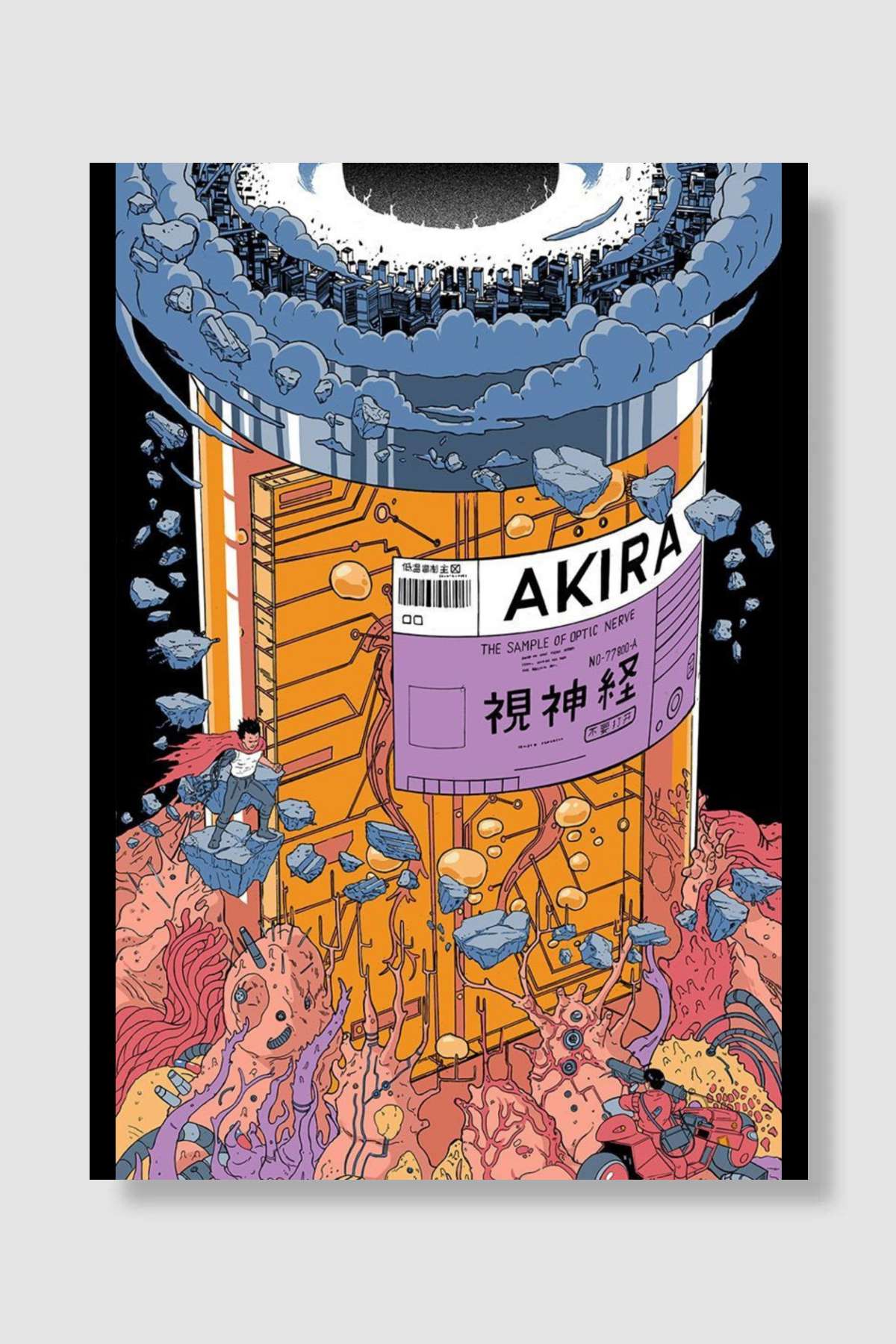 Akira - AKIRA Film Poster Çerçevesiz Yüksek Kalite Film Afiş Duvar Poster