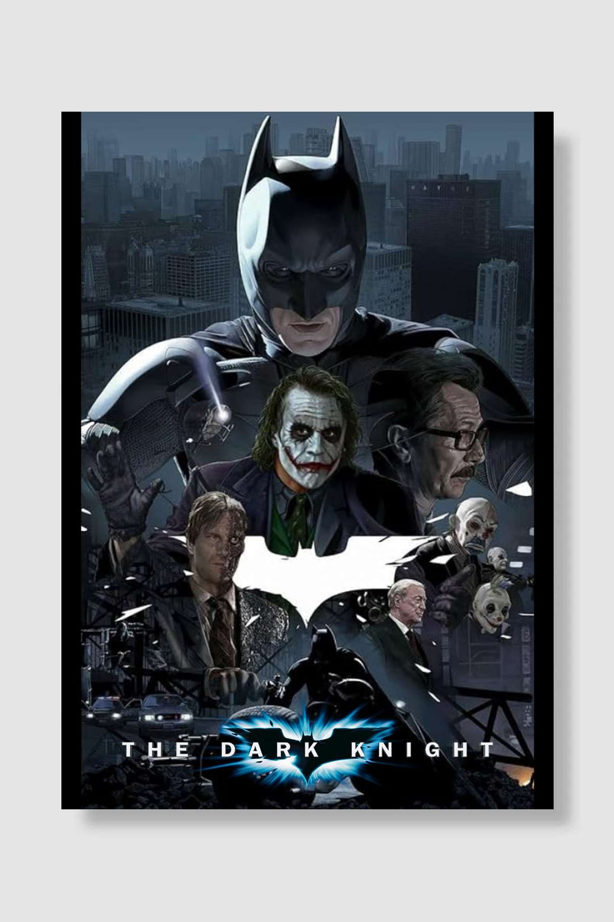 Kara Şövalye - The Dark Knight Film Poster Çerçevesiz Yüksek Kalite Film Afiş Duvar Poster
