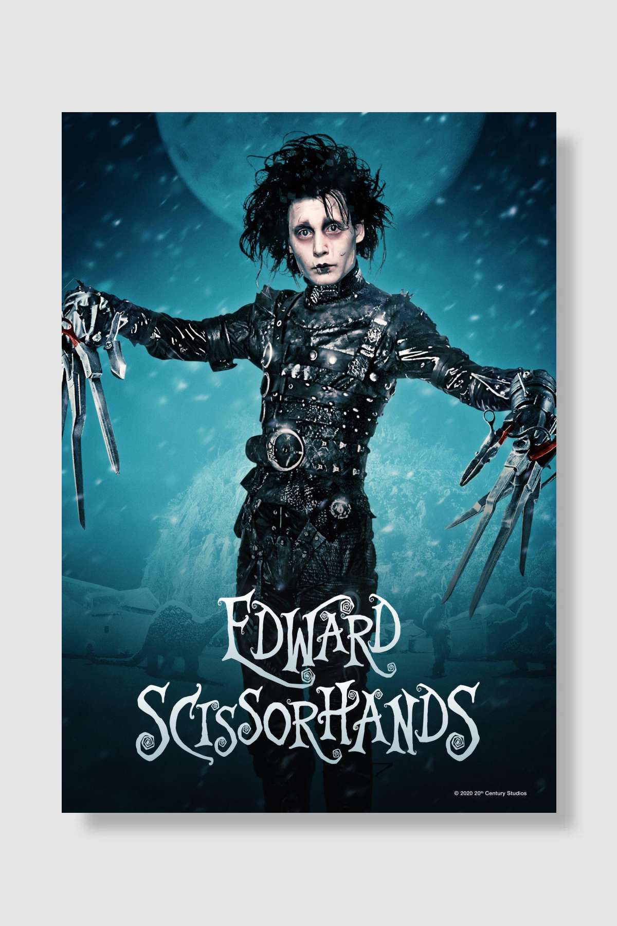 Makas Eller - Edward Scissorhands Film Poster Çerçevesiz Yüksek Kalite Film Afiş Duvar Poster