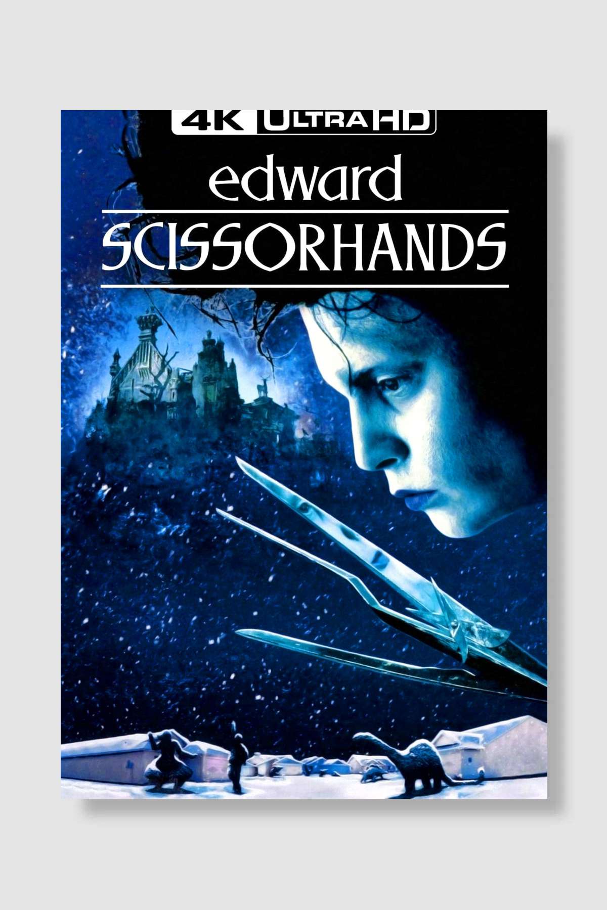 Makas Eller - Edward Scissorhands Film Poster Çerçevesiz Yüksek Kalite Film Afiş Duvar Poster