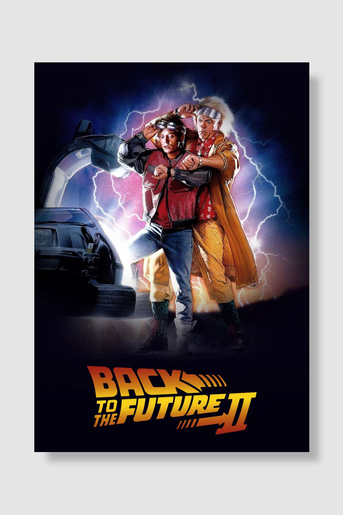 Geleceğe Dönüş II - Back to the Future Part II Film Poster Çerçevesiz Yüksek Kalite Film Afiş Duvar Poster