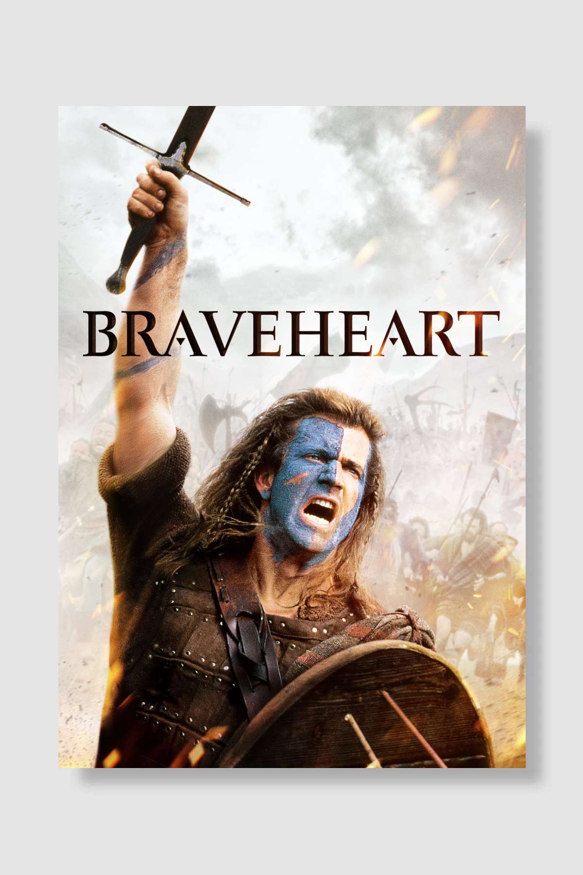 Cesur Yürek - Braveheart Film Poster Çerçevesiz Yüksek Kalite Film Afiş Duvar Poster