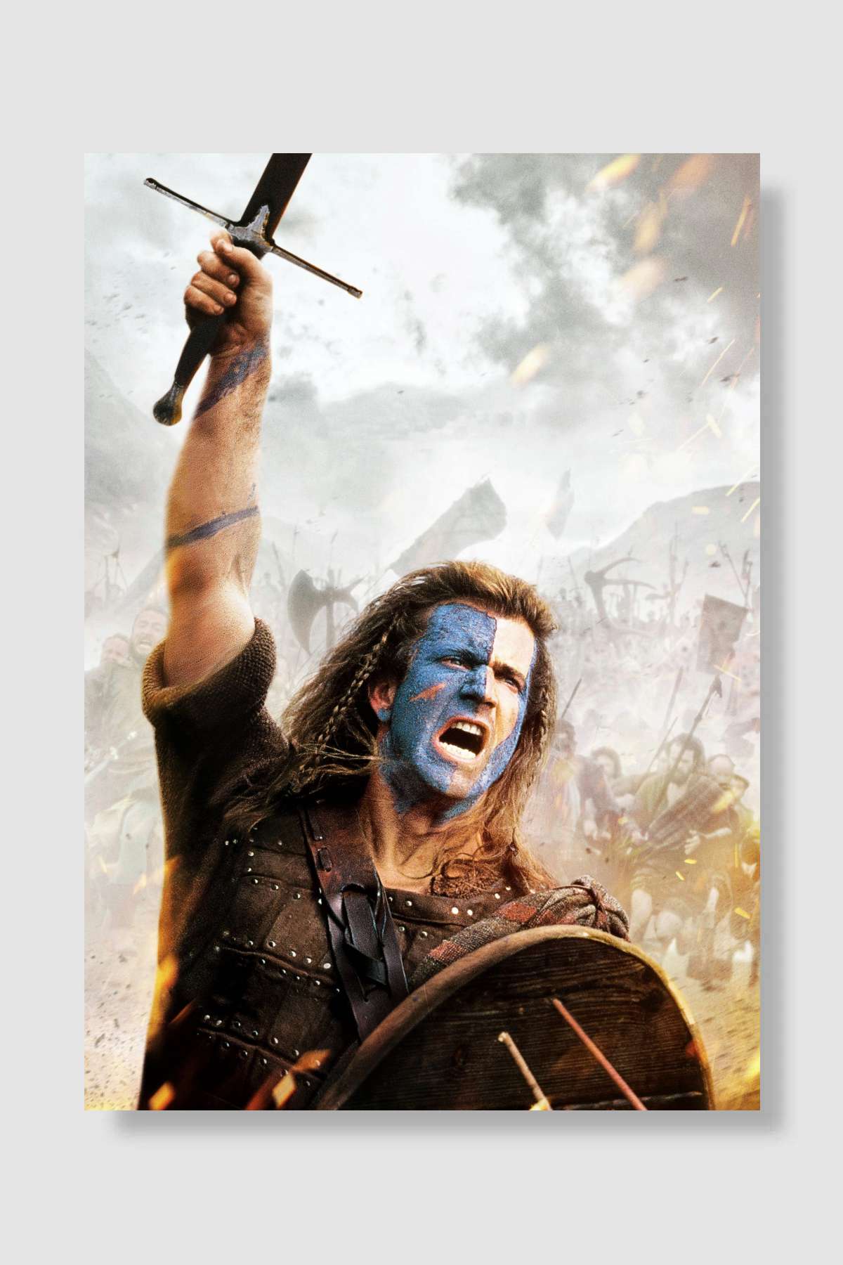 Cesur Yürek - Braveheart Film Poster Çerçevesiz Yüksek Kalite Film Afiş Duvar Poster