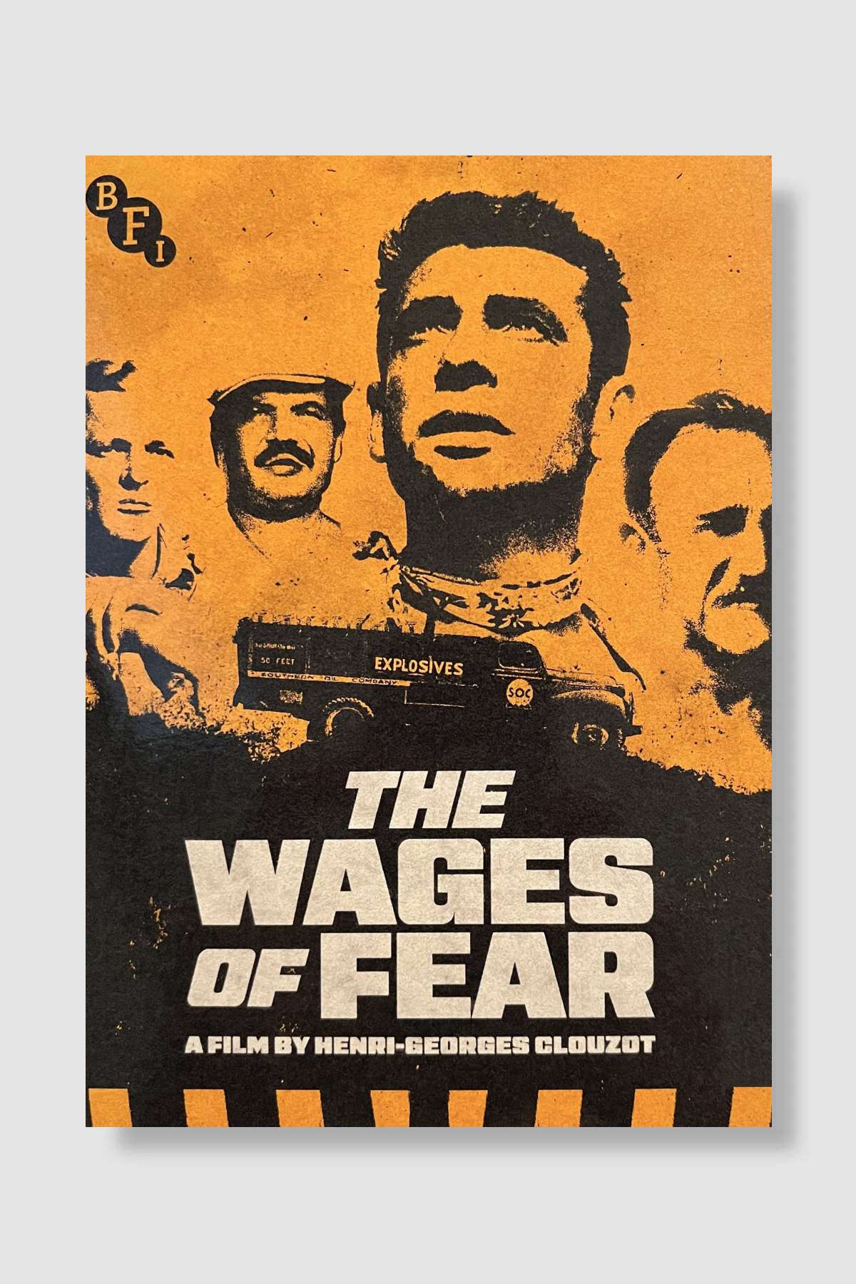 Dehşet Yolcuları - Le Salaire de la peur Film Poster Çerçevesiz Yüksek Kalite Film Afiş Duvar Poster