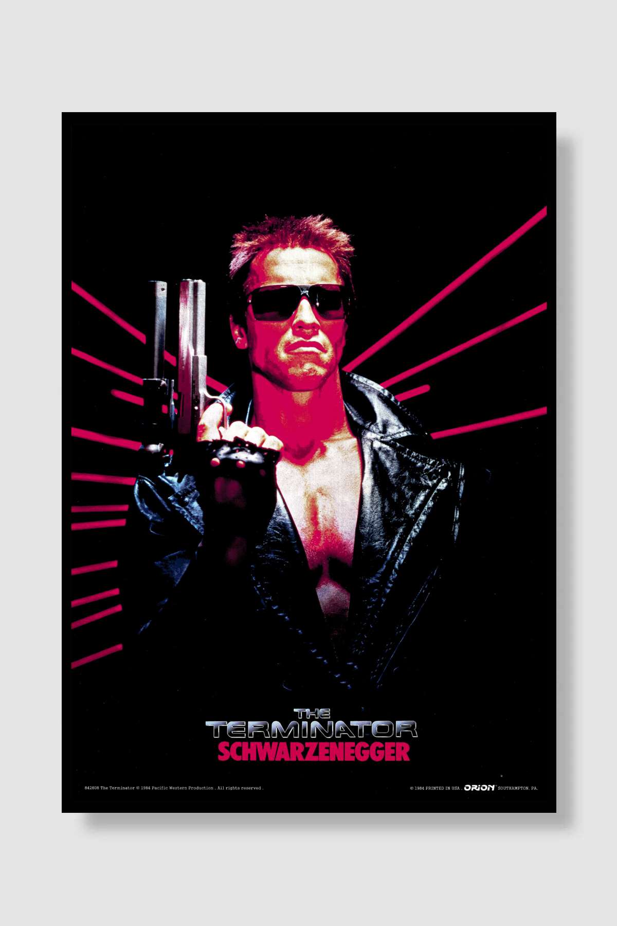 Terminatör - The Terminator Film Poster Çerçevesiz Yüksek Kalite Film Afiş Duvar Poster - En İyi Fiyatlarla