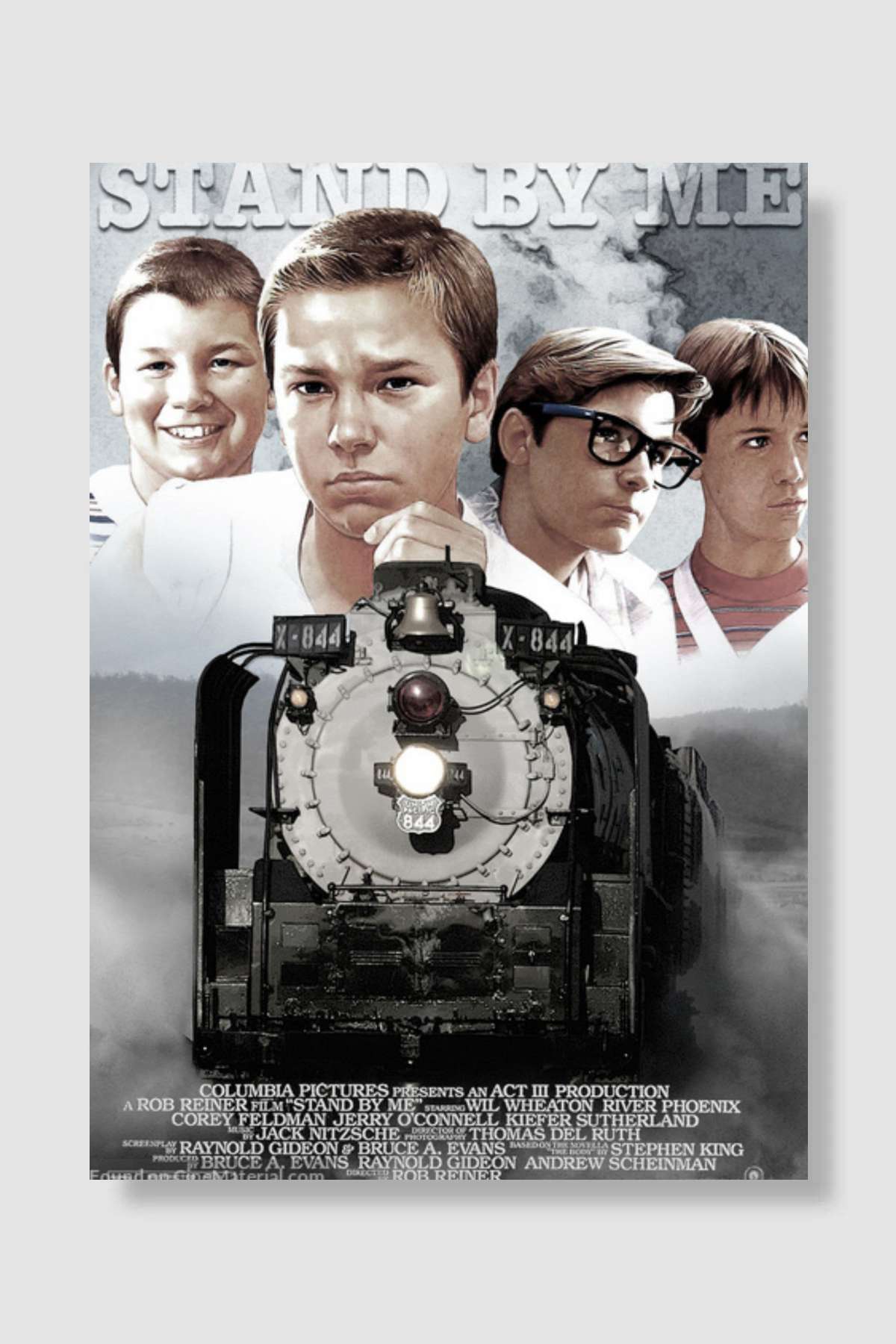 Benimle Kal - Stand by Me Film Poster Çerçevesiz Yüksek Kalite Film Afiş Duvar Poster