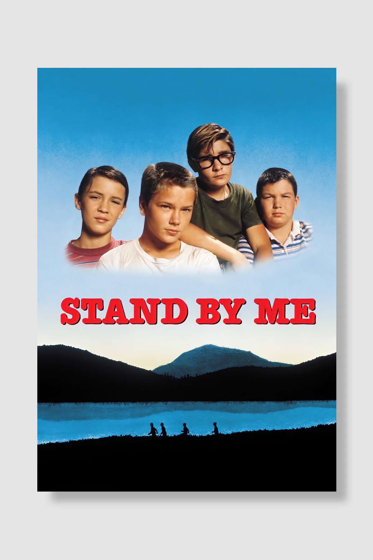 Benimle Kal - Stand by Me Film Poster Çerçevesiz Yüksek Kalite Film Afiş Duvar Poster