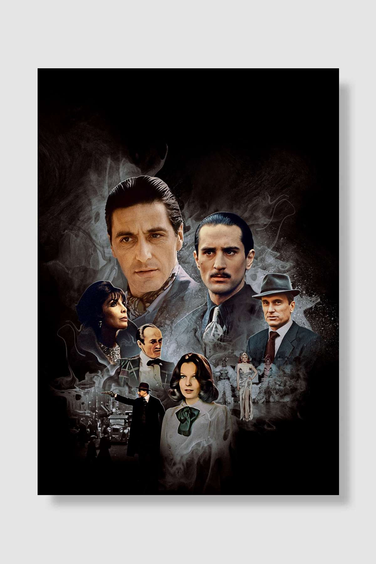 Baba: Bölüm 2 - The Godfather Part II Film Poster Çerçevesiz Yüksek Kalite Film Afiş Duvar Poster