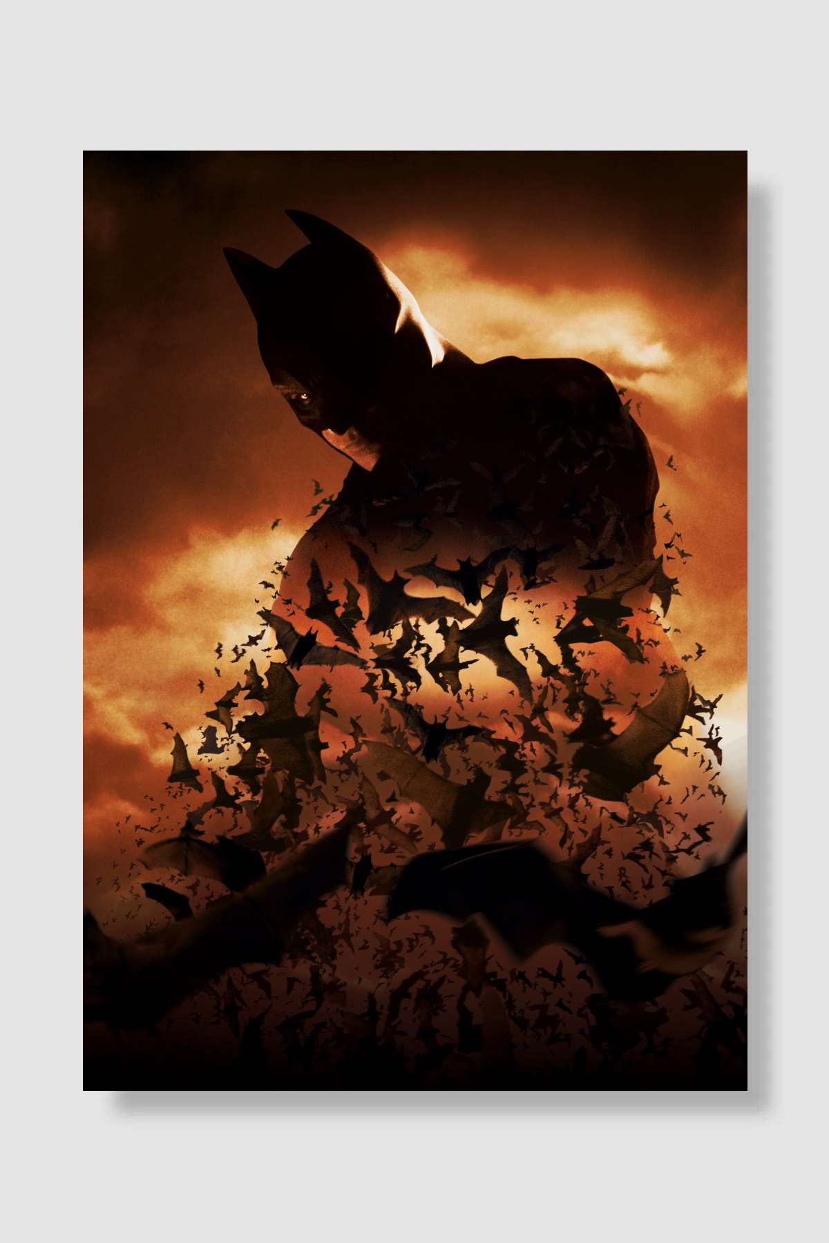 Batman Başlıyor - Batman Begins Film Poster Çerçevesiz Yüksek Kalite Film Afiş Duvar Poster