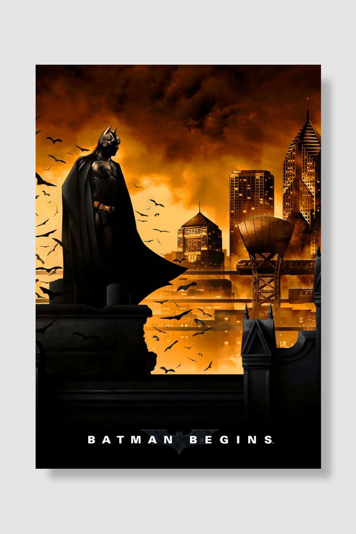 Batman Başlıyor - Batman Begins Film Poster Çerçevesiz Yüksek Kalite Film Afiş Duvar Poster