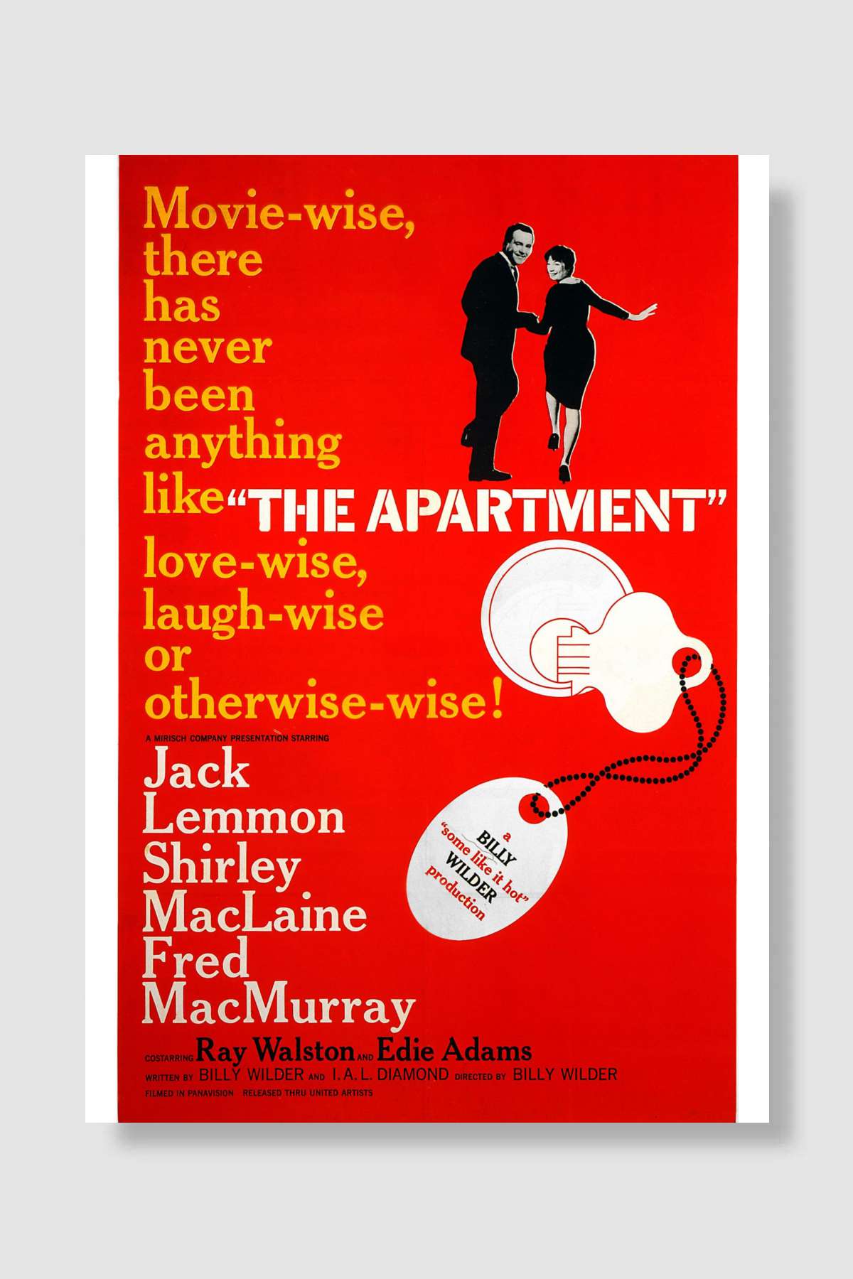 Garsoniyer - The Apartment Film Poster Çerçevesiz Yüksek Kalite Film Afiş Duvar Poster