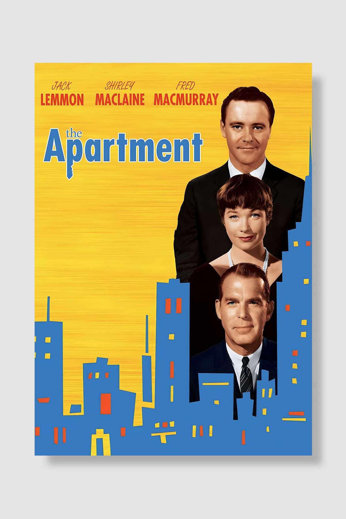 Garsoniyer - The Apartment Film Poster Çerçevesiz Yüksek Kalite Film Afiş Duvar Poster