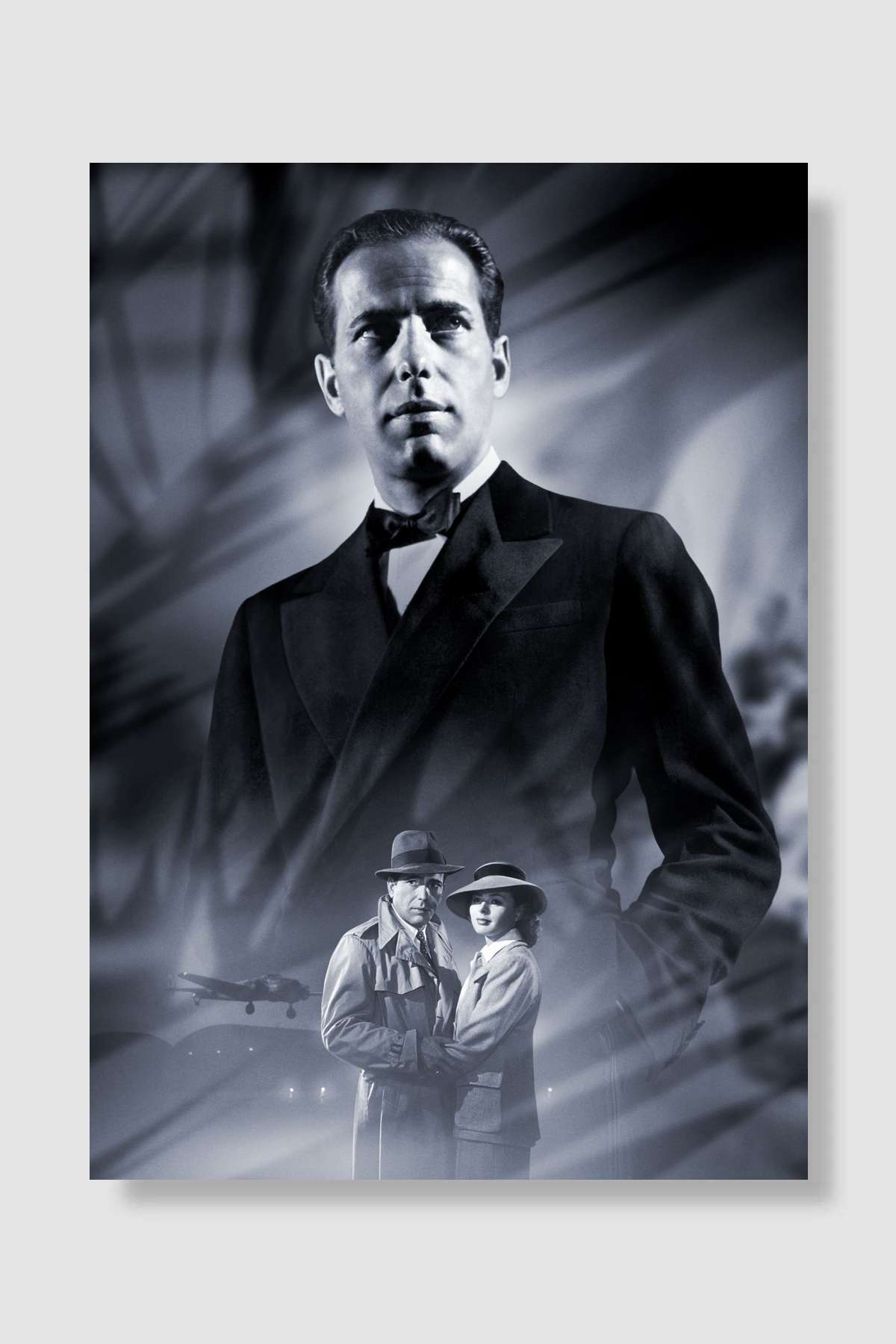 Kazablanka - Casablanca Film Poster Çerçevesiz Yüksek Kalite Film Afiş Duvar Poster