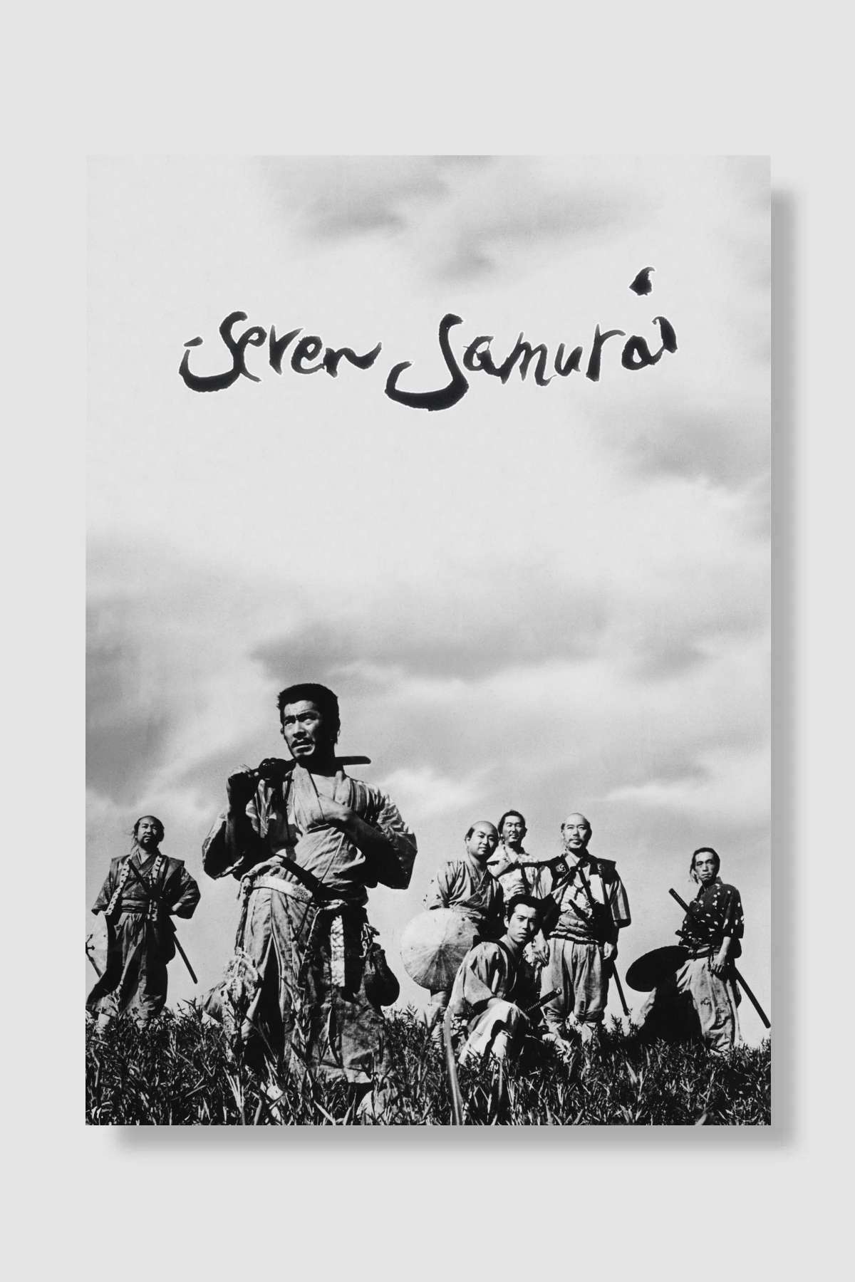 Yedi Samuray - 七人の侍 Film Poster Çerçevesiz Yüksek Kalite Film Afiş Duvar Poster