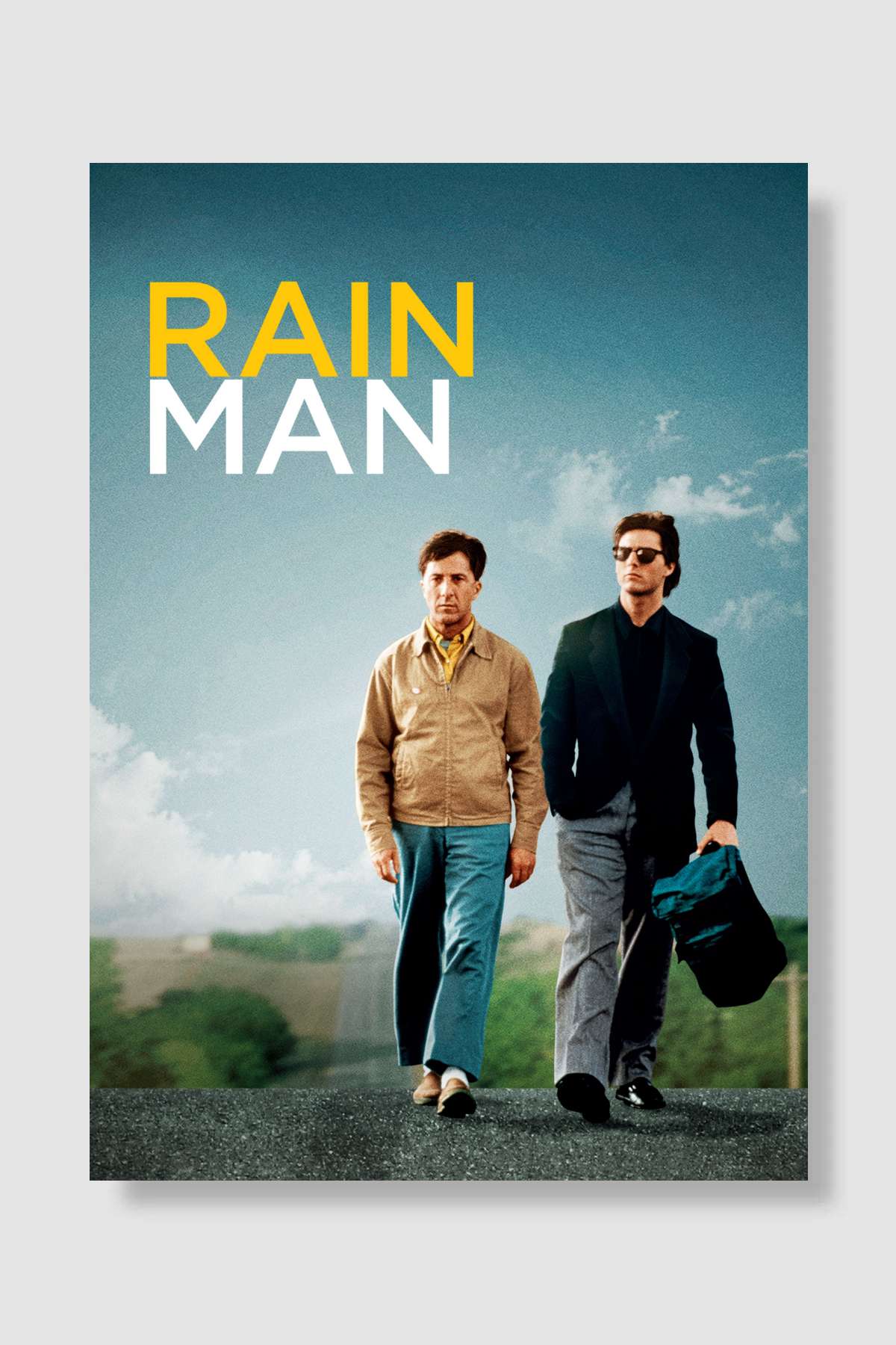 Yağmur Adam - Rain Man Film Poster Çerçevesiz Yüksek Kalite Film Afiş Duvar Poster