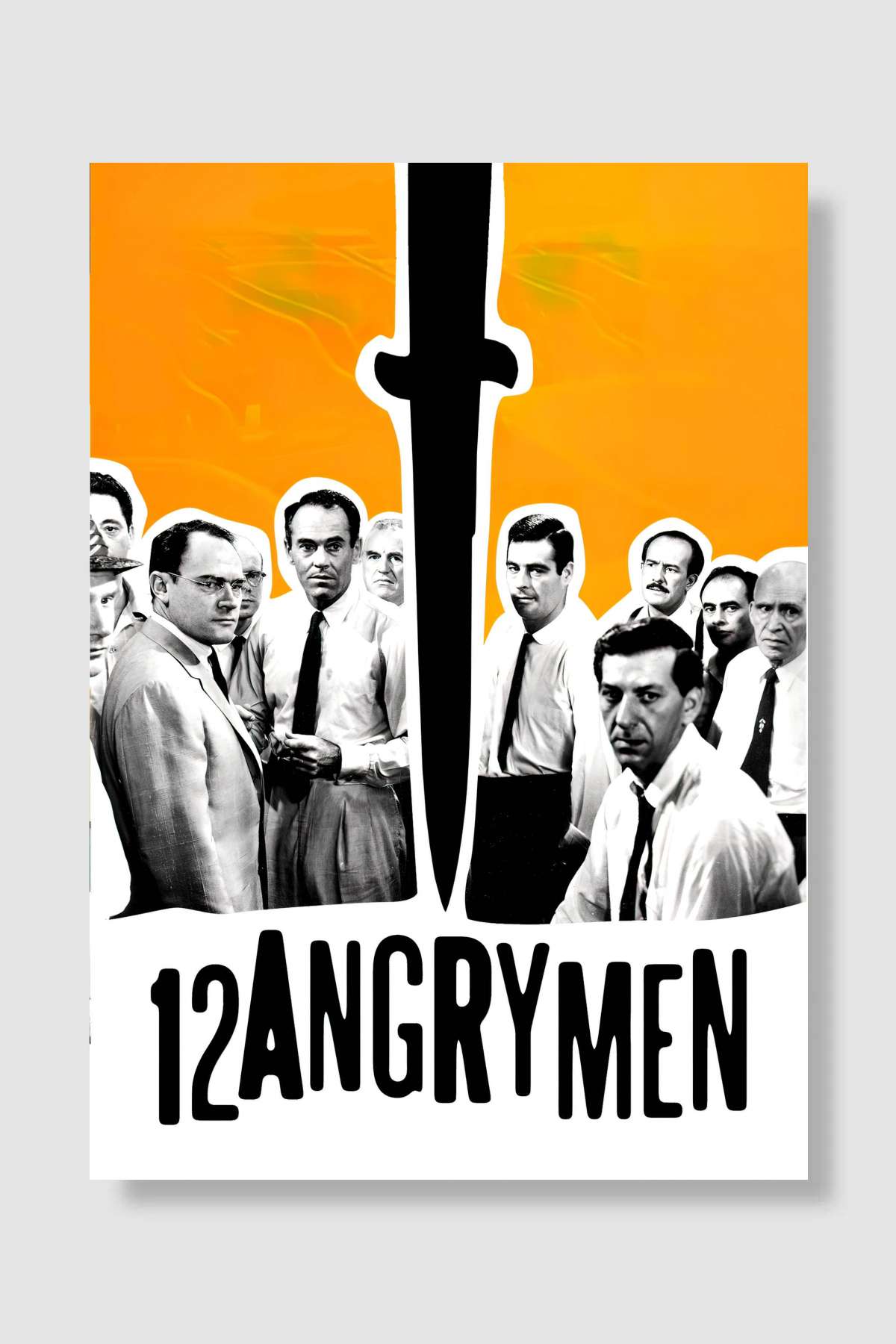 12 Öfkeli Adam - 12 Angry Men Film Poster Çerçevesiz Yüksek Kalite Film Afiş Duvar Poster