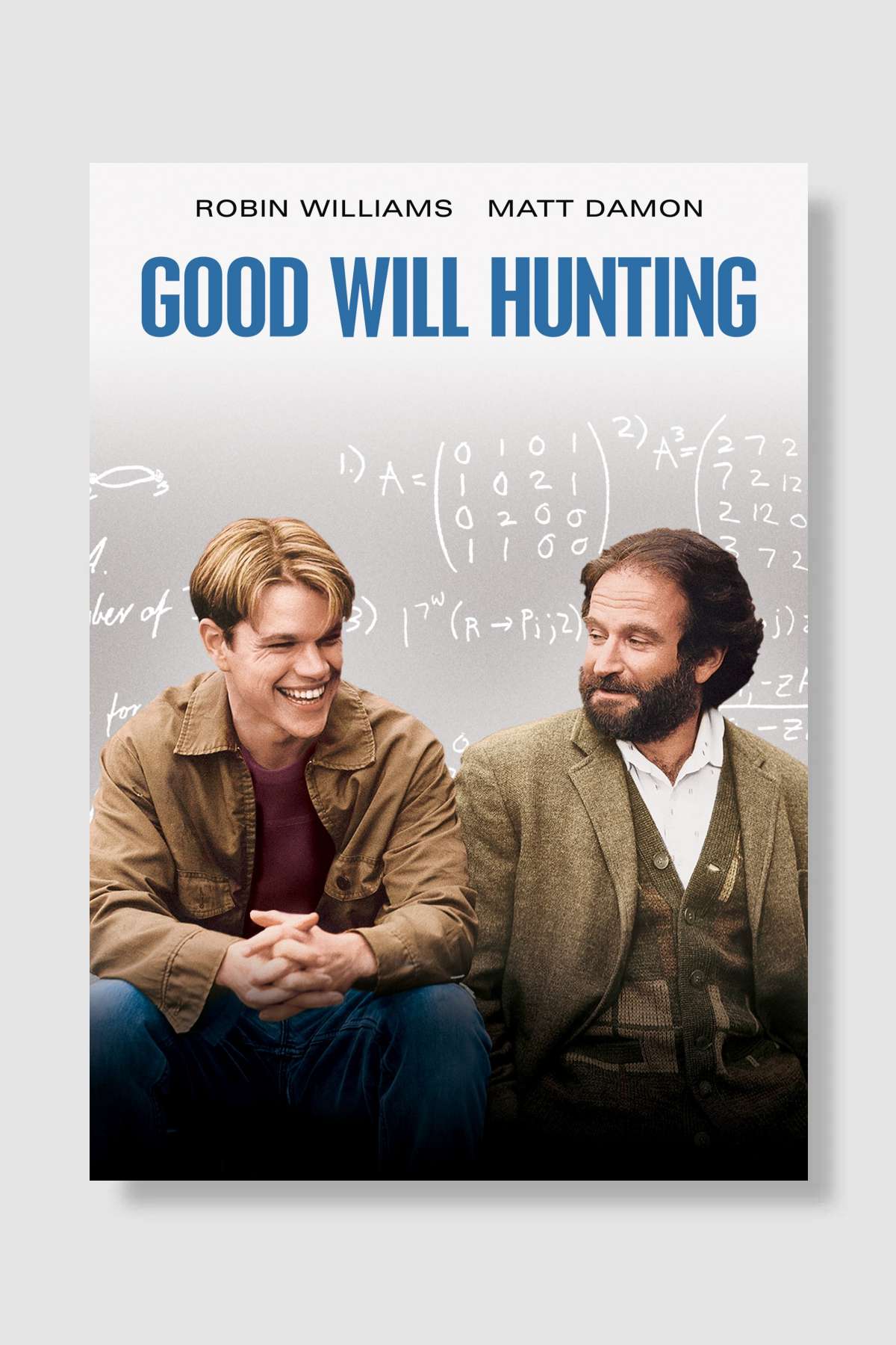Can Dostum - Good Will Hunting Film Poster Çerçevesiz Yüksek Kalite Film Afiş Duvar Poster