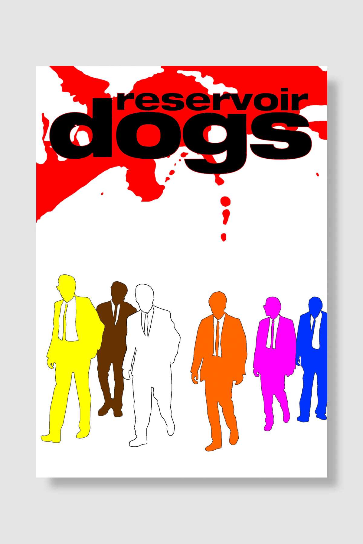 Rezervuar Köpekleri - Reservoir Dogs Film Poster Çerçevesiz Yüksek Kalite Film Afiş Duvar Poster