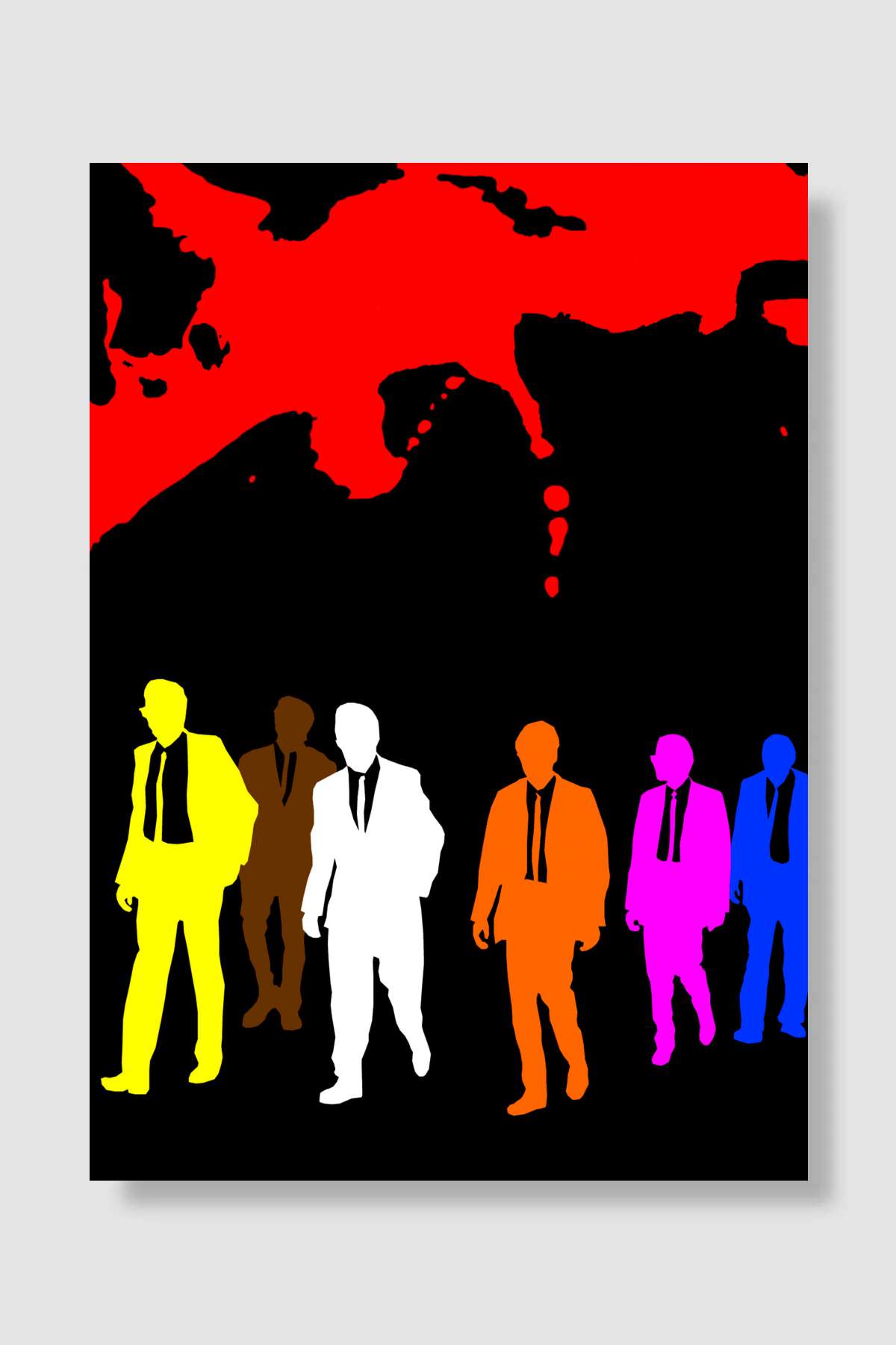 Rezervuar Köpekleri - Reservoir Dogs Film Poster Çerçevesiz Yüksek Kalite Film Afiş Duvar Poster