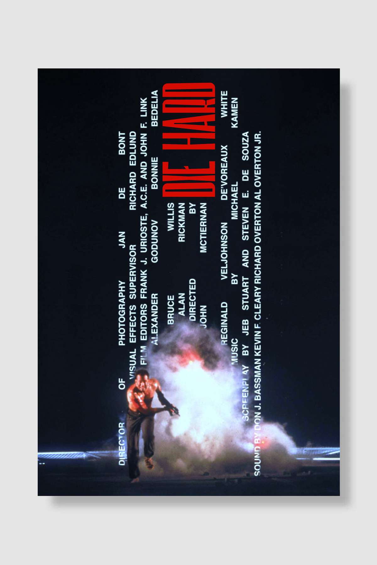 Zor Ölüm - Die Hard Film Poster Çerçevesiz Yüksek Kalite Film Afiş Duvar Poster