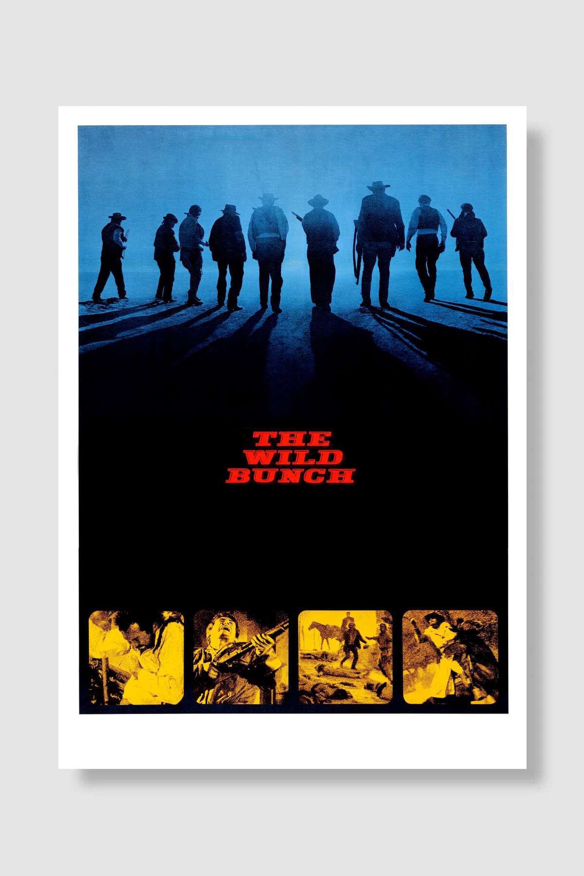 Vahşi Belde - The Wild Bunch Film Poster Çerçevesiz Yüksek Kalite Film Afiş Duvar Poster