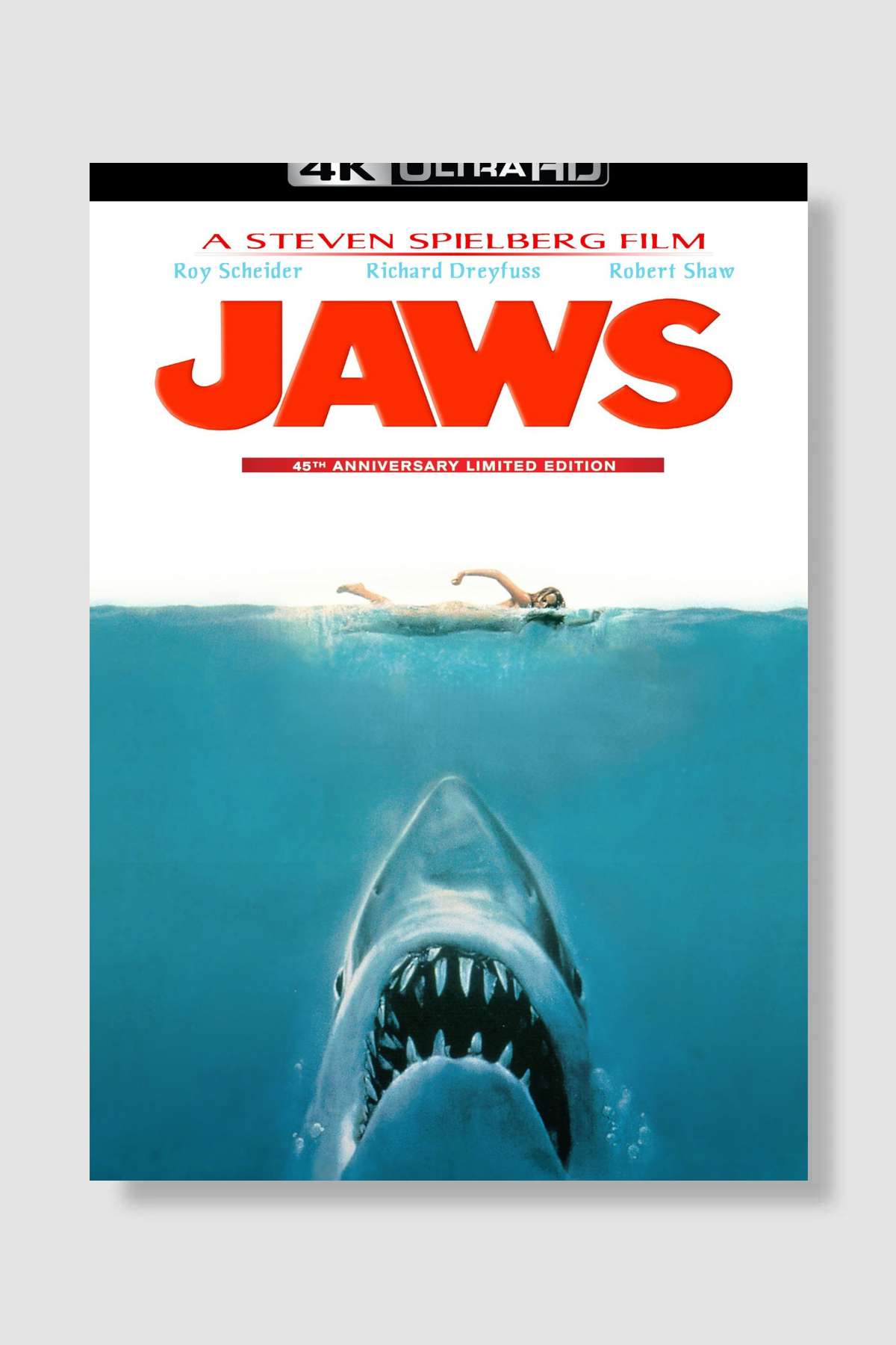 Jaws Film Poster Çerçevesiz Yüksek Kalite Film Afiş Duvar Poster