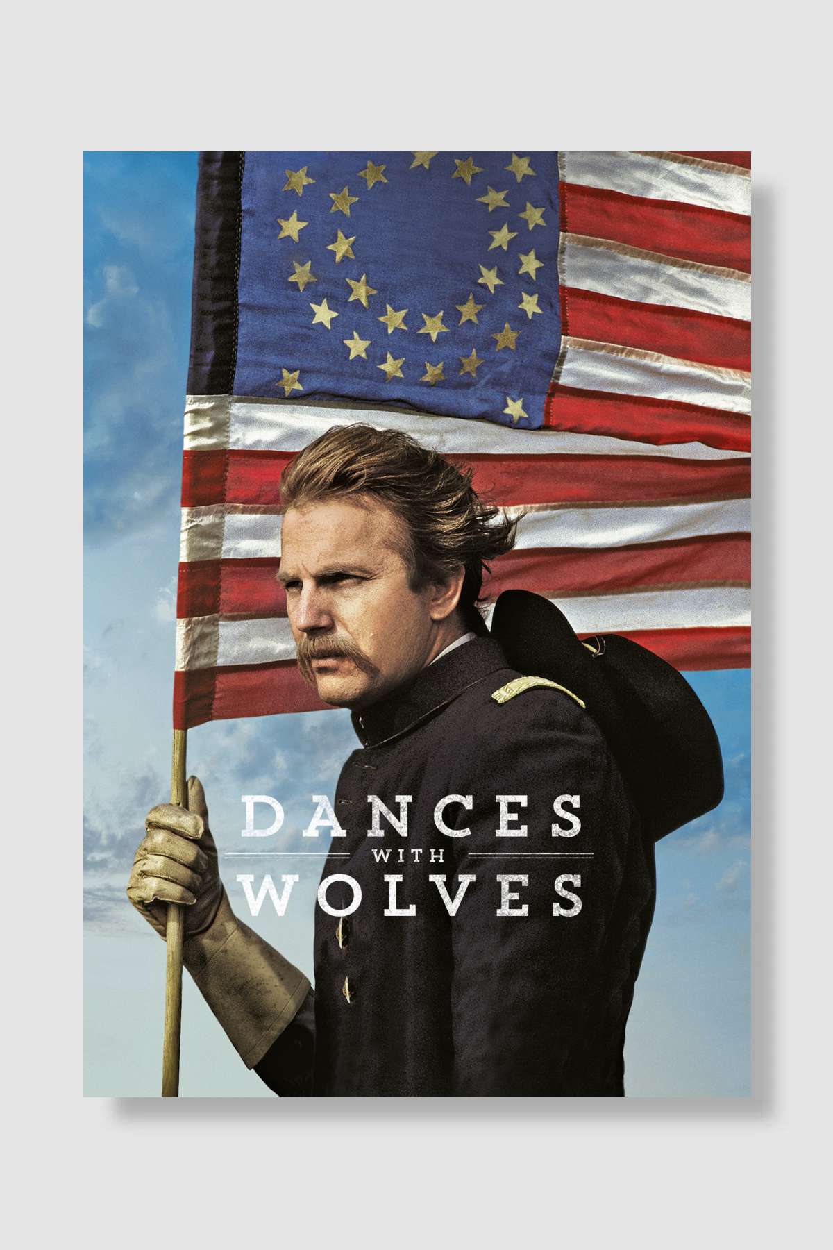 Kurtlarla Dans - Dances with Wolves Film Poster Çerçevesiz Yüksek Kalite Film Afiş Duvar Poster